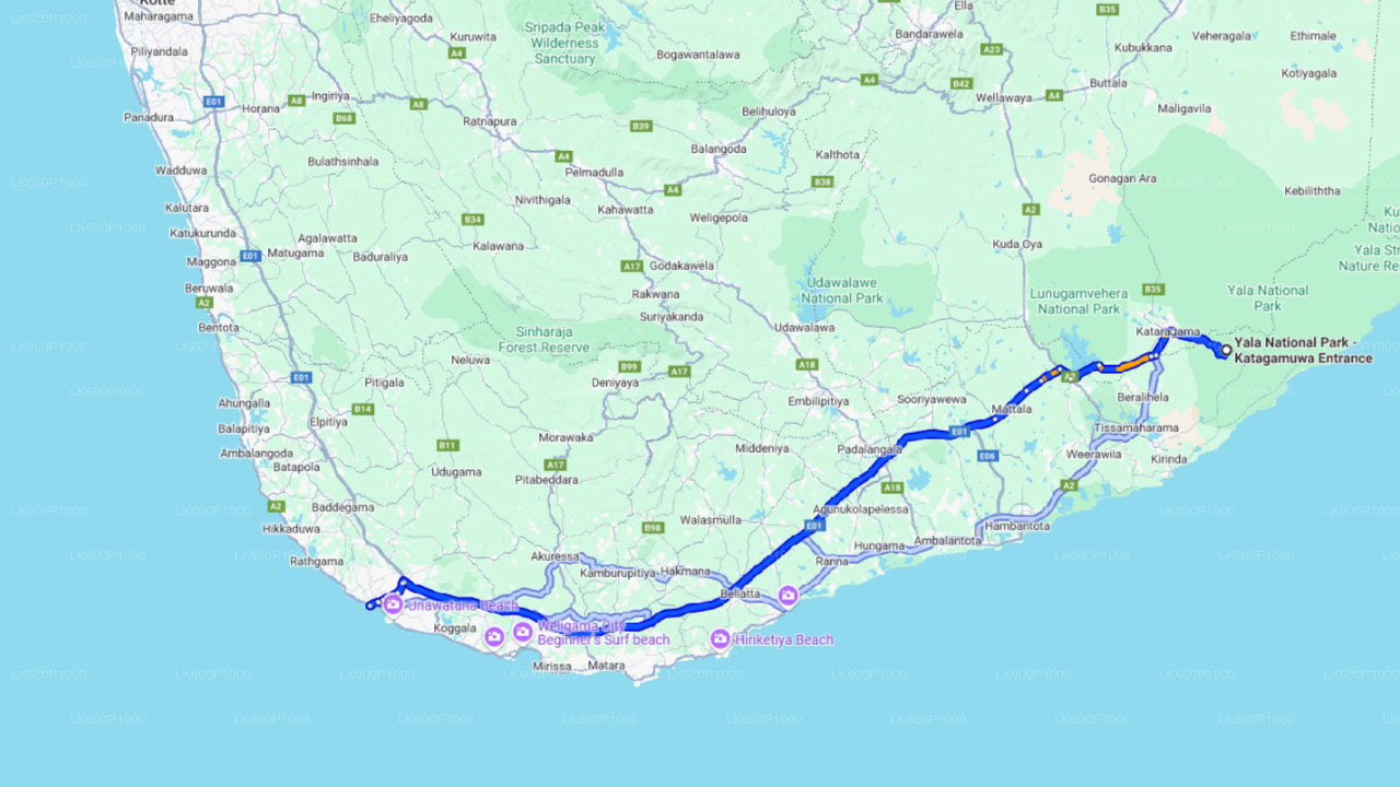 ගාල්ලේ සිට යාල ජාතික වනෝද්යාන සෆාරියක්