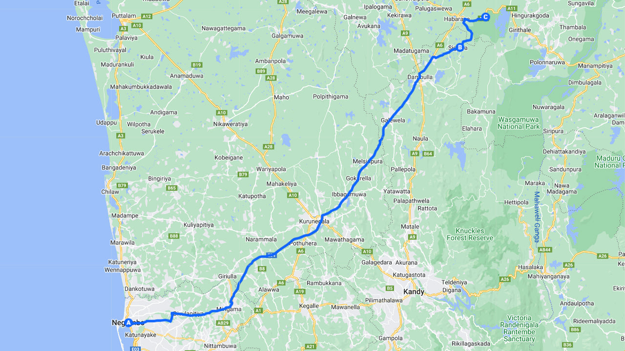 මීගමුවෙන් සීගිරිය රොක් ඇන්ඩ් වල් අලි සෆාරි