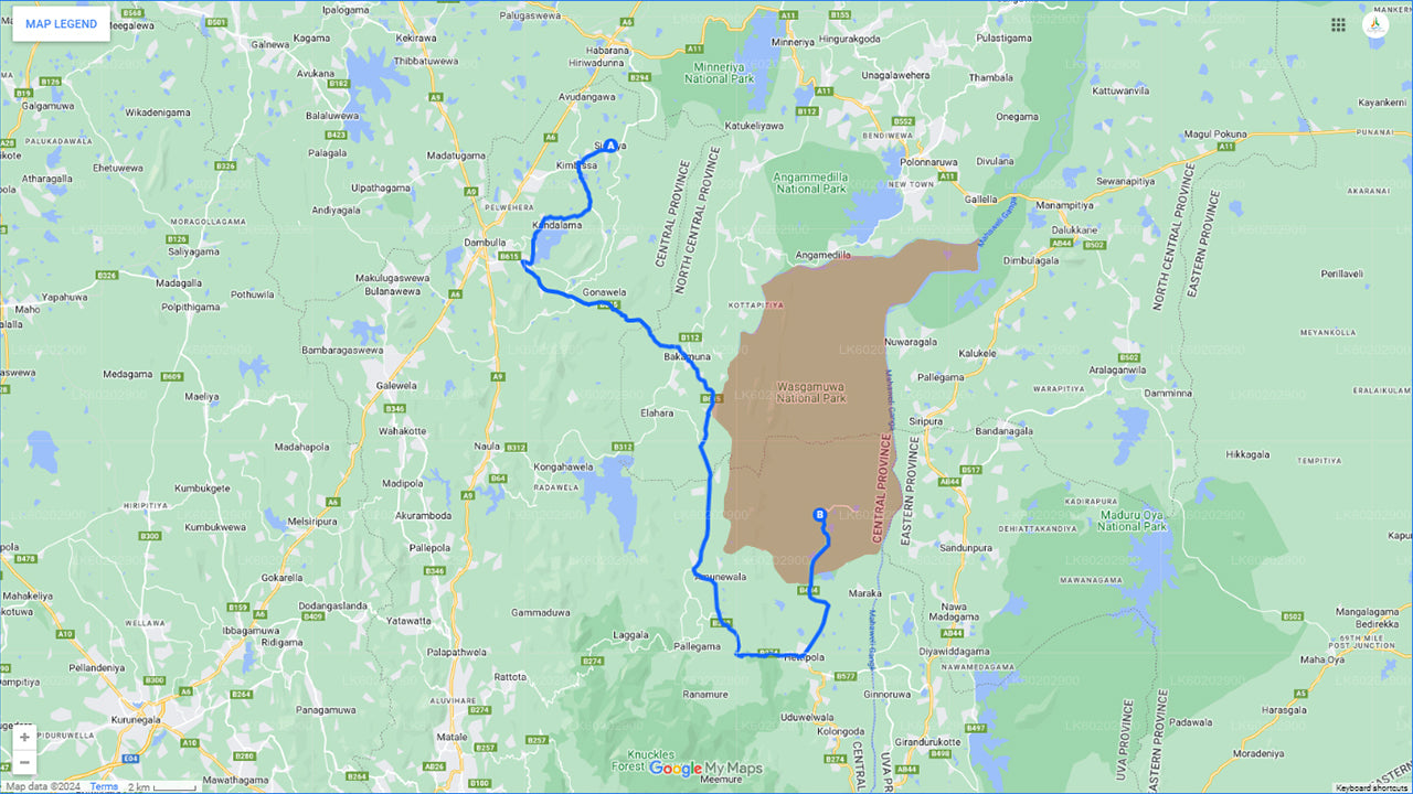 Wasgamuwa National Park Safari from Sigiriya