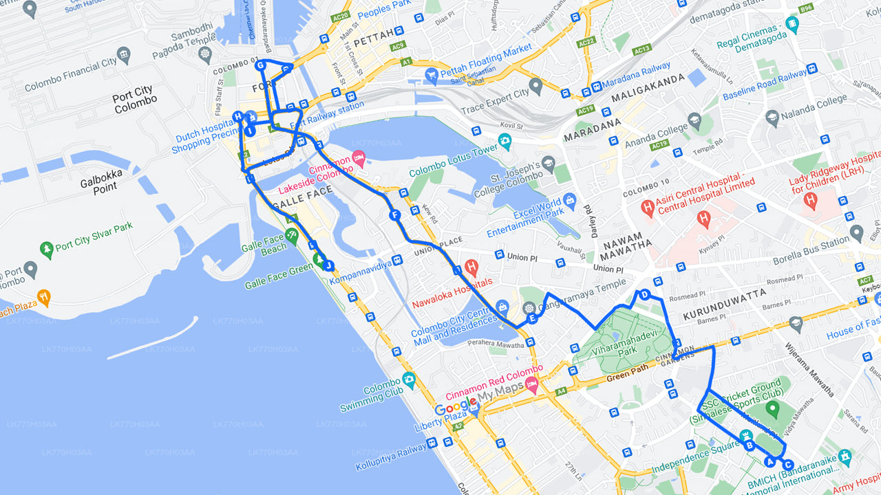 බයිසිකලයෙන් කොළඹ නගරයේ විශේෂාංග