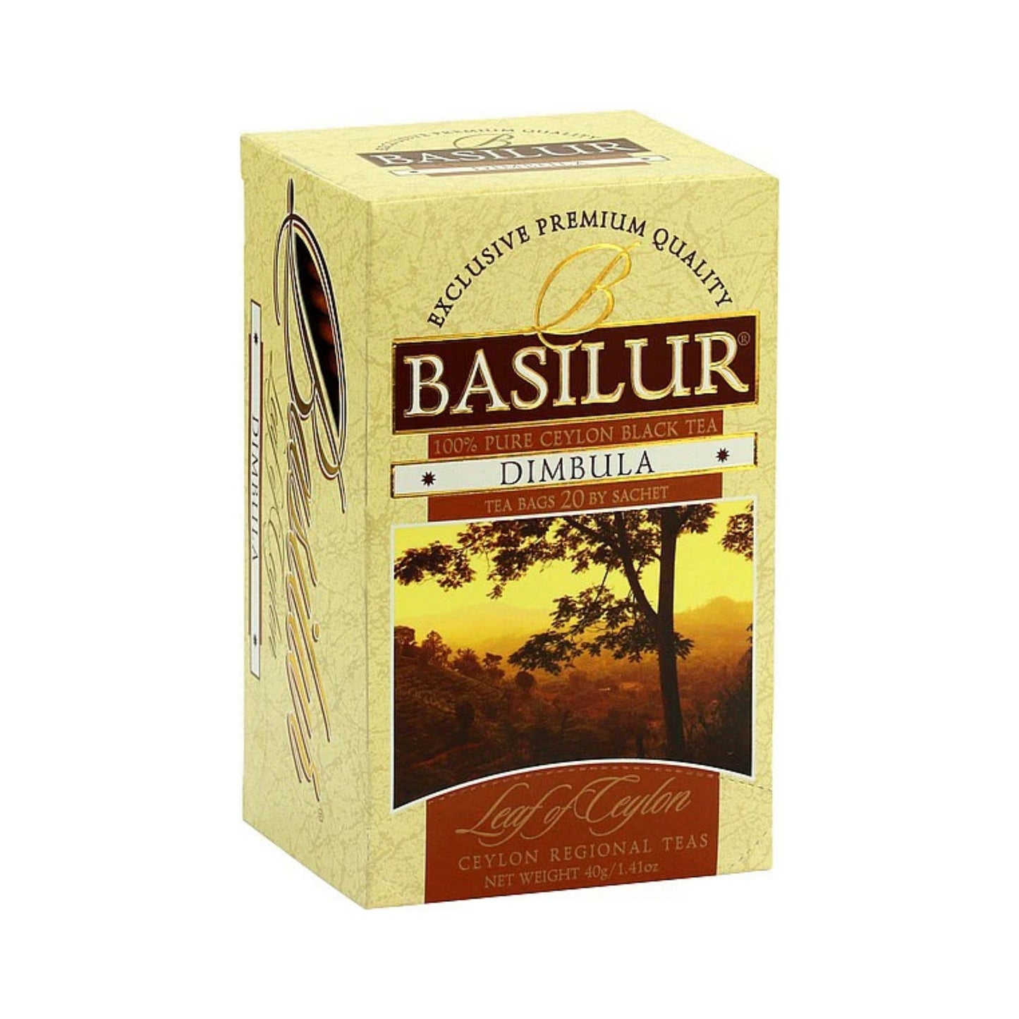 Basilur Leaf of Ceylon "Dimbula" (40g) 20 Enveloped Tea Bags