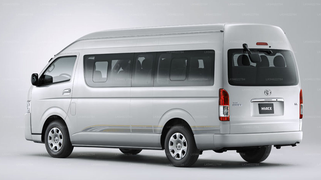 රියදුරු විසින් පදවන විශාල වෑන් රථ කුලියට දීම