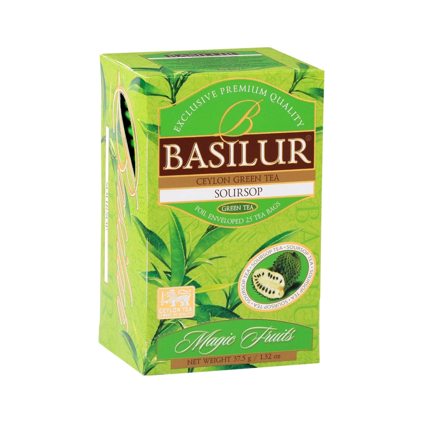 Basilur Magic Fruits Soursop Green Tea (37.5g) 25 Tea Bags
