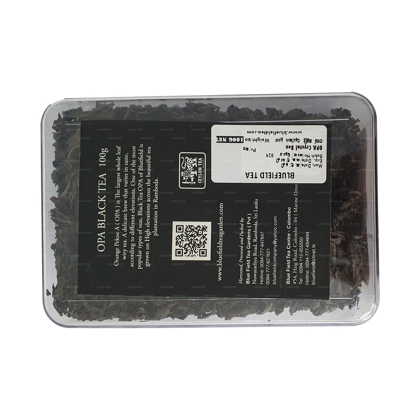 බ්ලූෆීල්ඩ් සවස ඩිලයිට් OPA ශ්රේණියේ කළු තේ (ග්රෑම් 100)