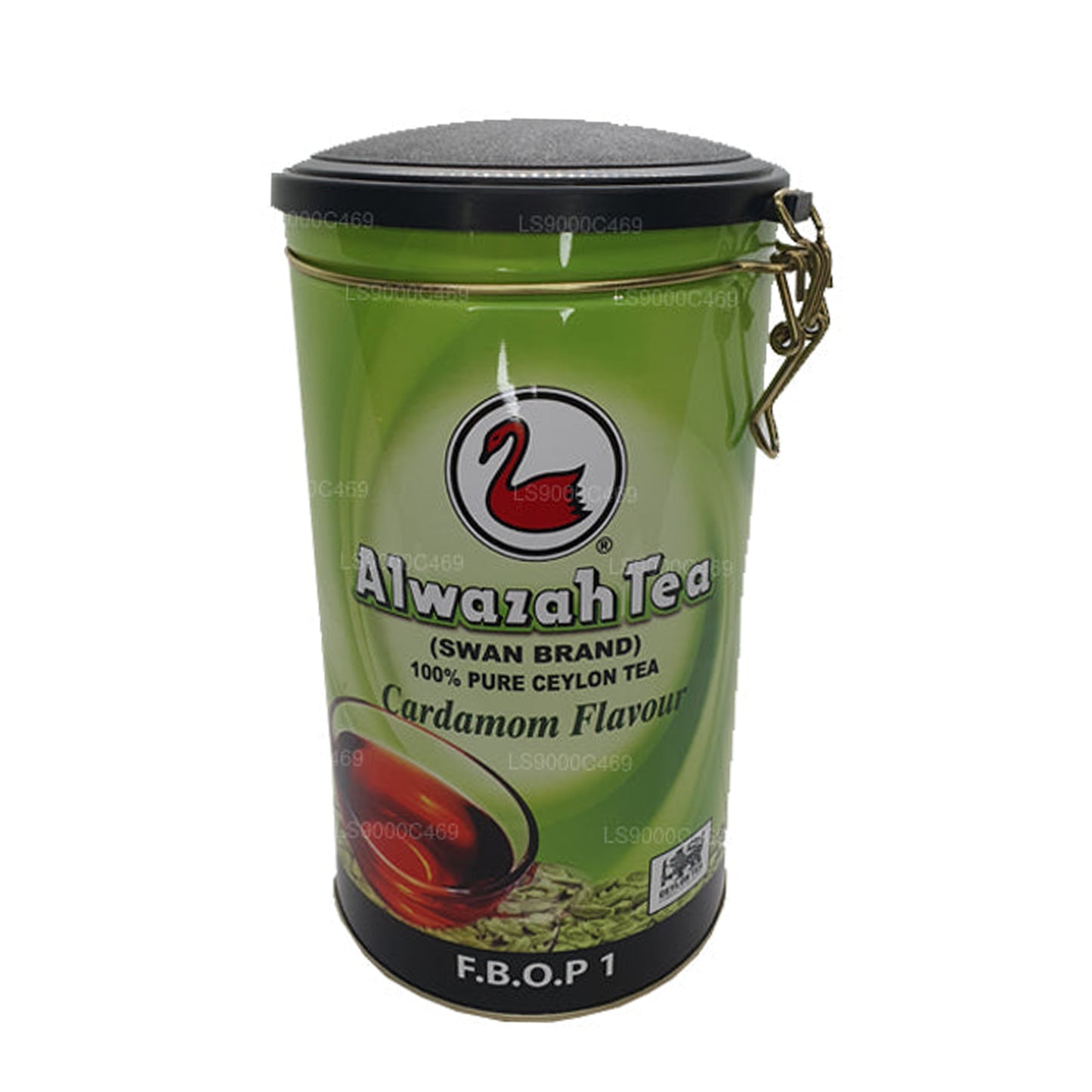 Alwazah Cardamom Flavour Tea (FBOP1) Tin (300g)