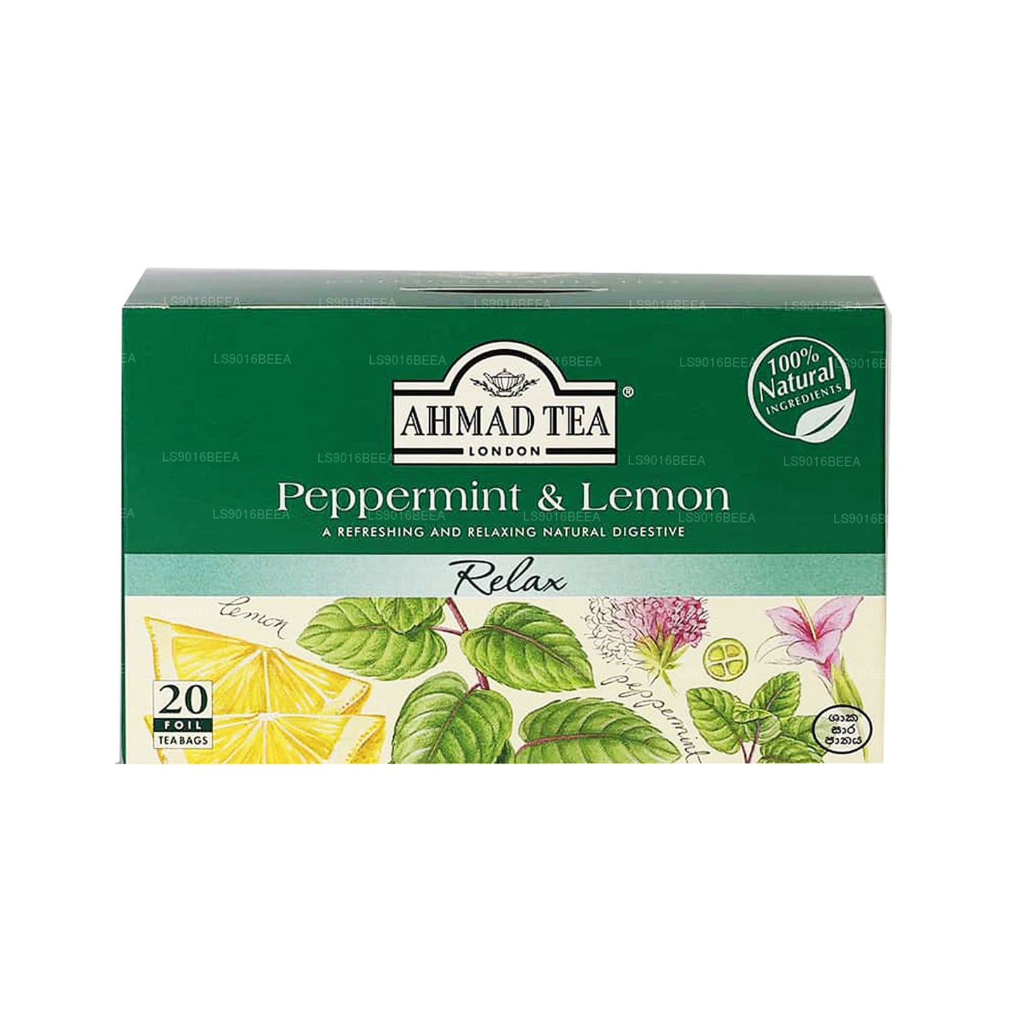 Ahmad Tea Peppermint & Lemon Tea (40g) 20 Foil Tea Bags