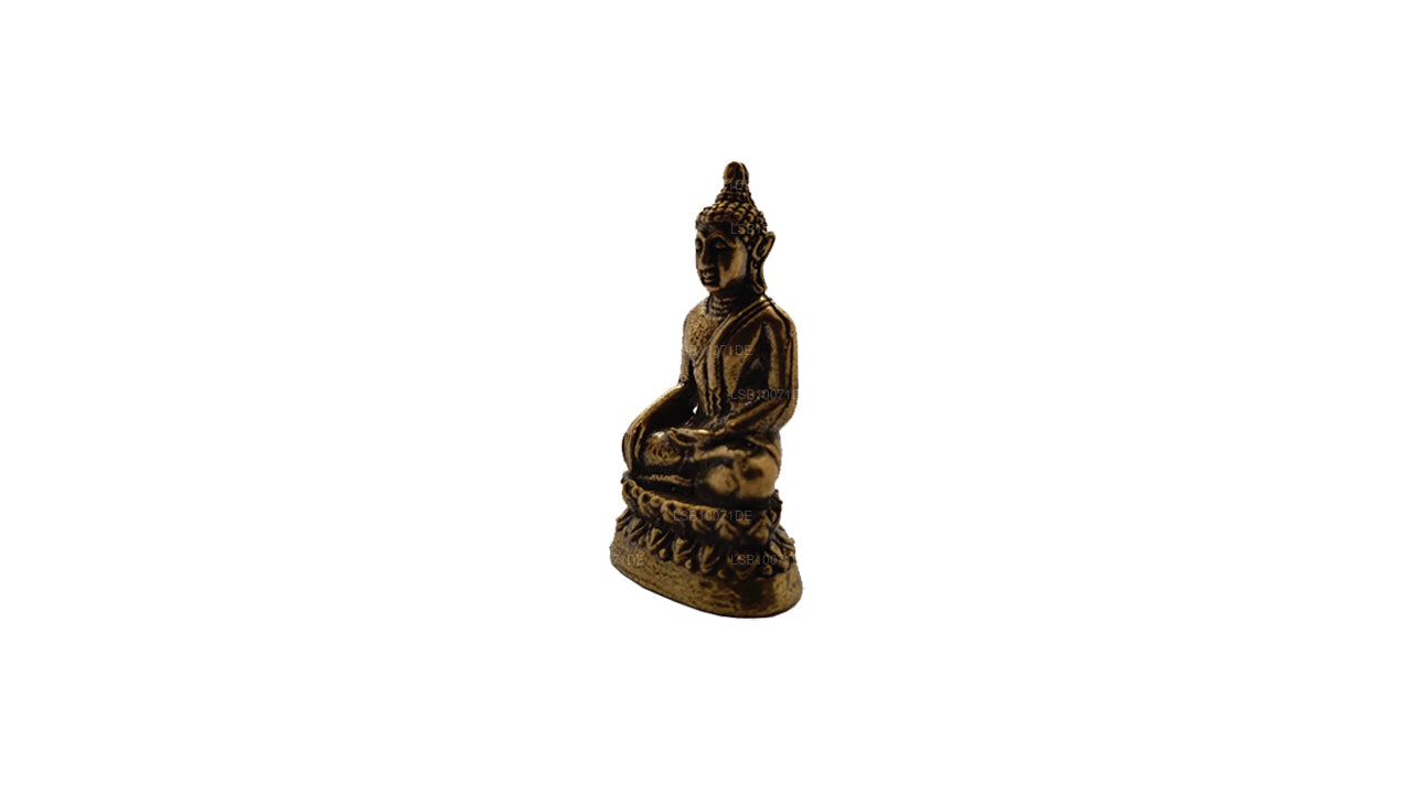 Miniature Brass Buddha Statue