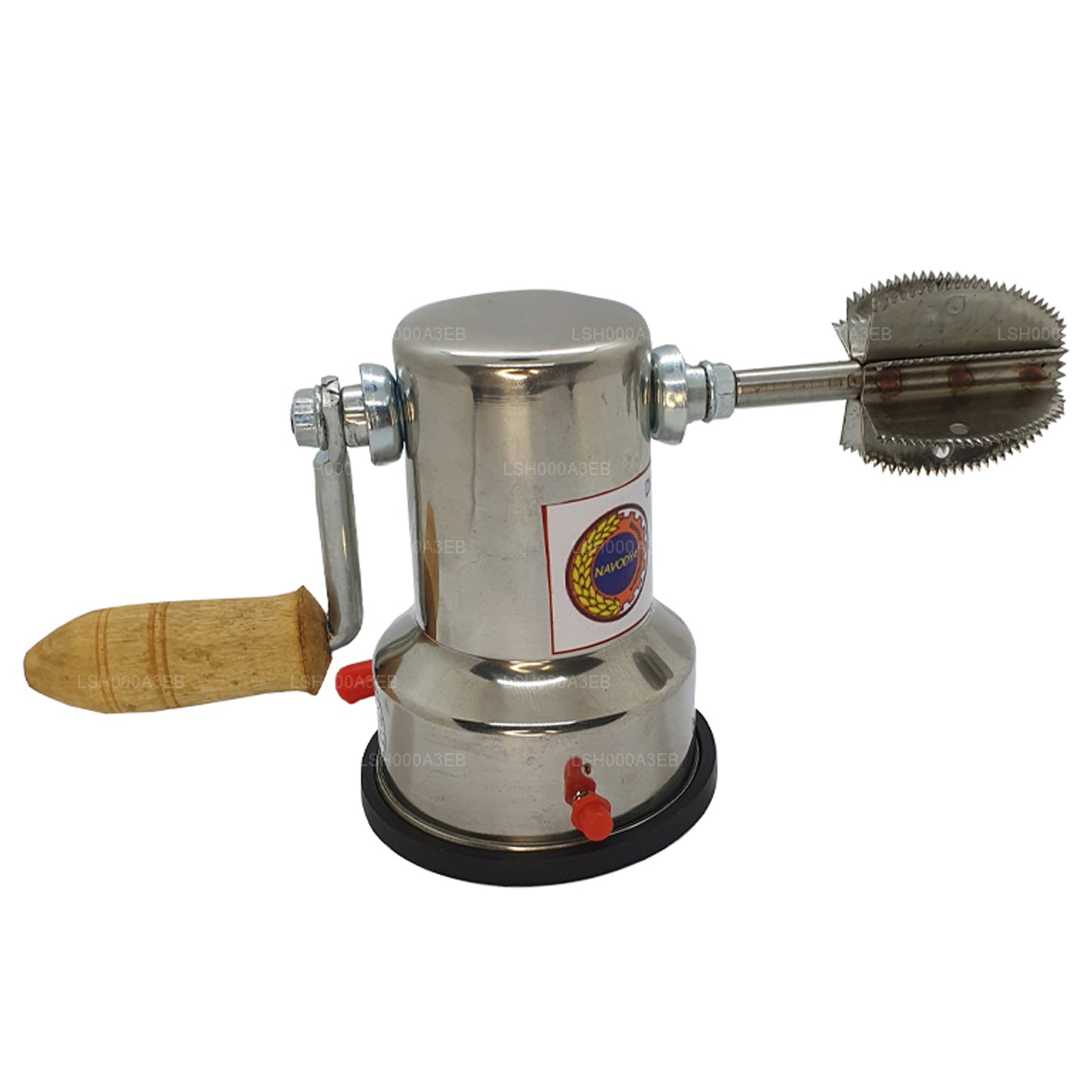 Vacuum Base Coconut Scraper with Stainless Steel Blade and Free Safety Cover