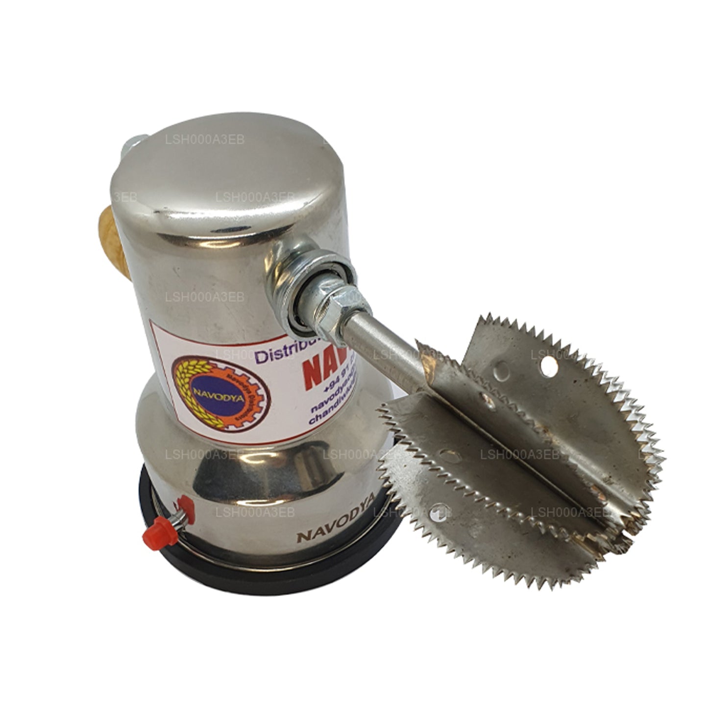 Vacuum Base Coconut Scraper with Stainless Steel Blade and Free Safety Cover