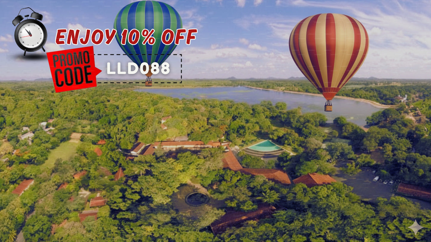 හබරණ සිට උණුසුම් වායු බැලූන සවාරිය