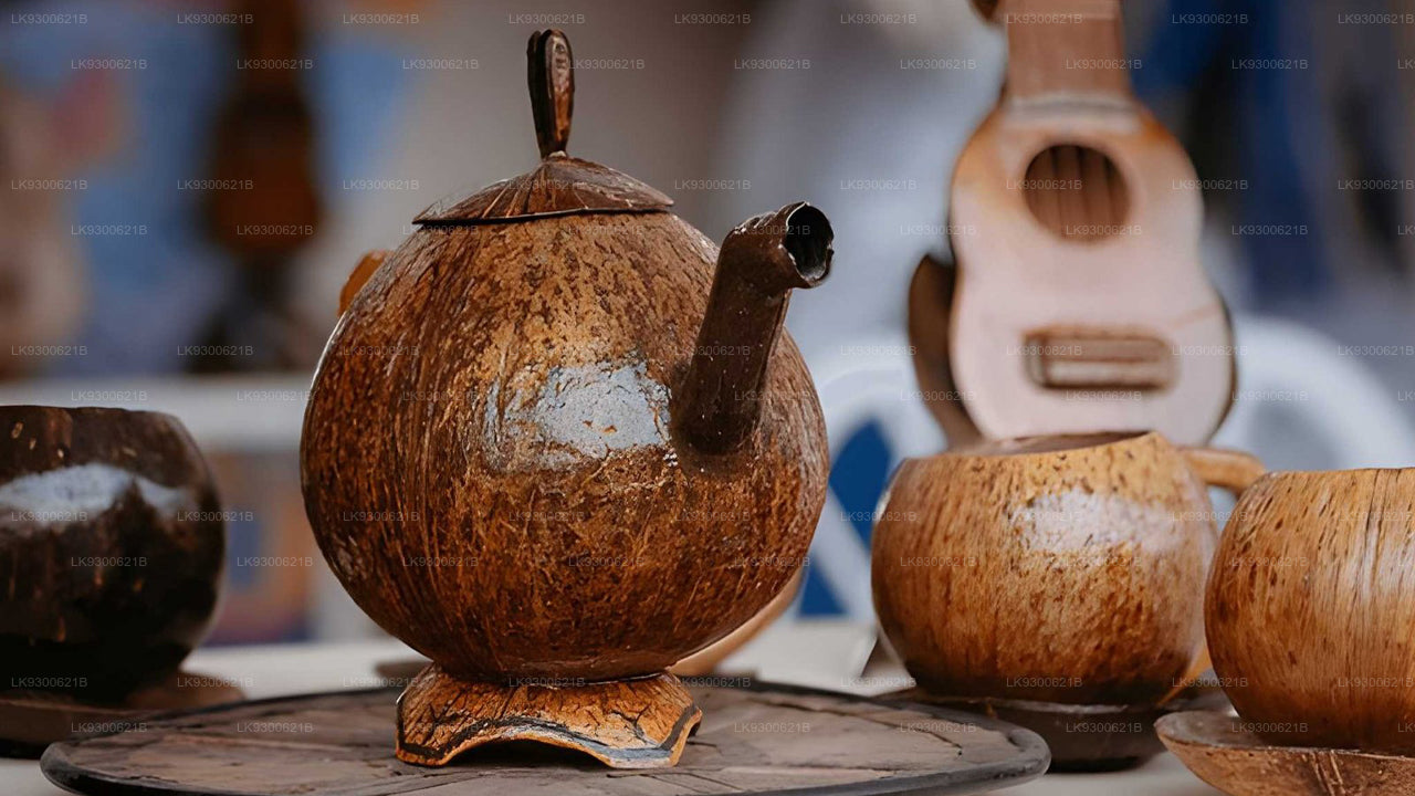 සීගිරියෙන් පොල්කටු සහ උණ බම්බු වලින් ප්‍රායෝගික නිර්මාණ අත්දැකීම්
