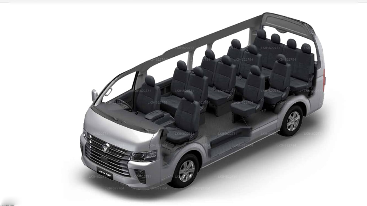 රියදුරු විසින් පදවන විශාල වෑන් රථ කුලියට දීම