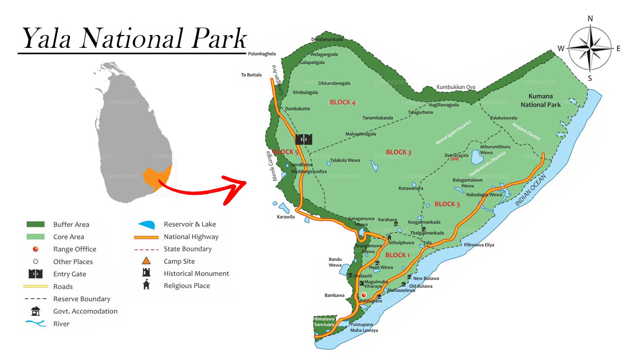 Yala National Park Safari from Hambantota Seaport