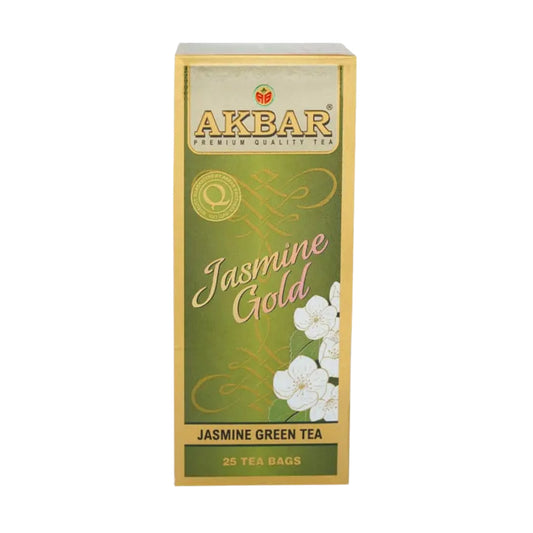 Akbar Jasmine Green Gold Tea String & Tag (37.5g)