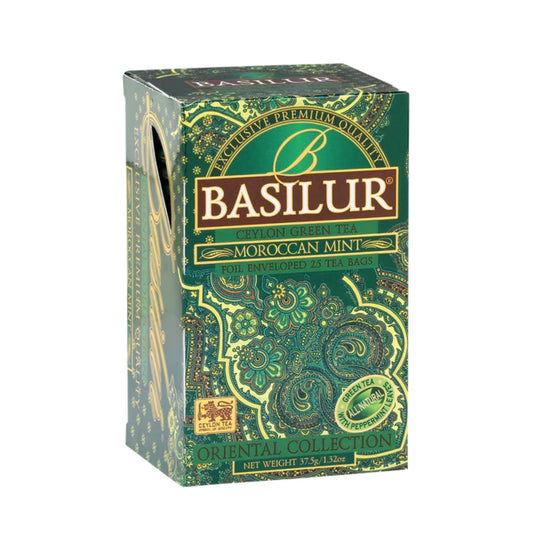Basilur Oriental "Moroccan Mint" Green Tea (37.5g) 25 Enveloped Tea Bags