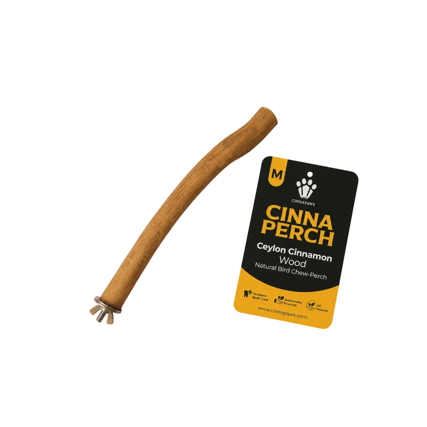 Cinnapaws Cinnaperch Ceylon Cinnamon Wood Natural Bird Chew