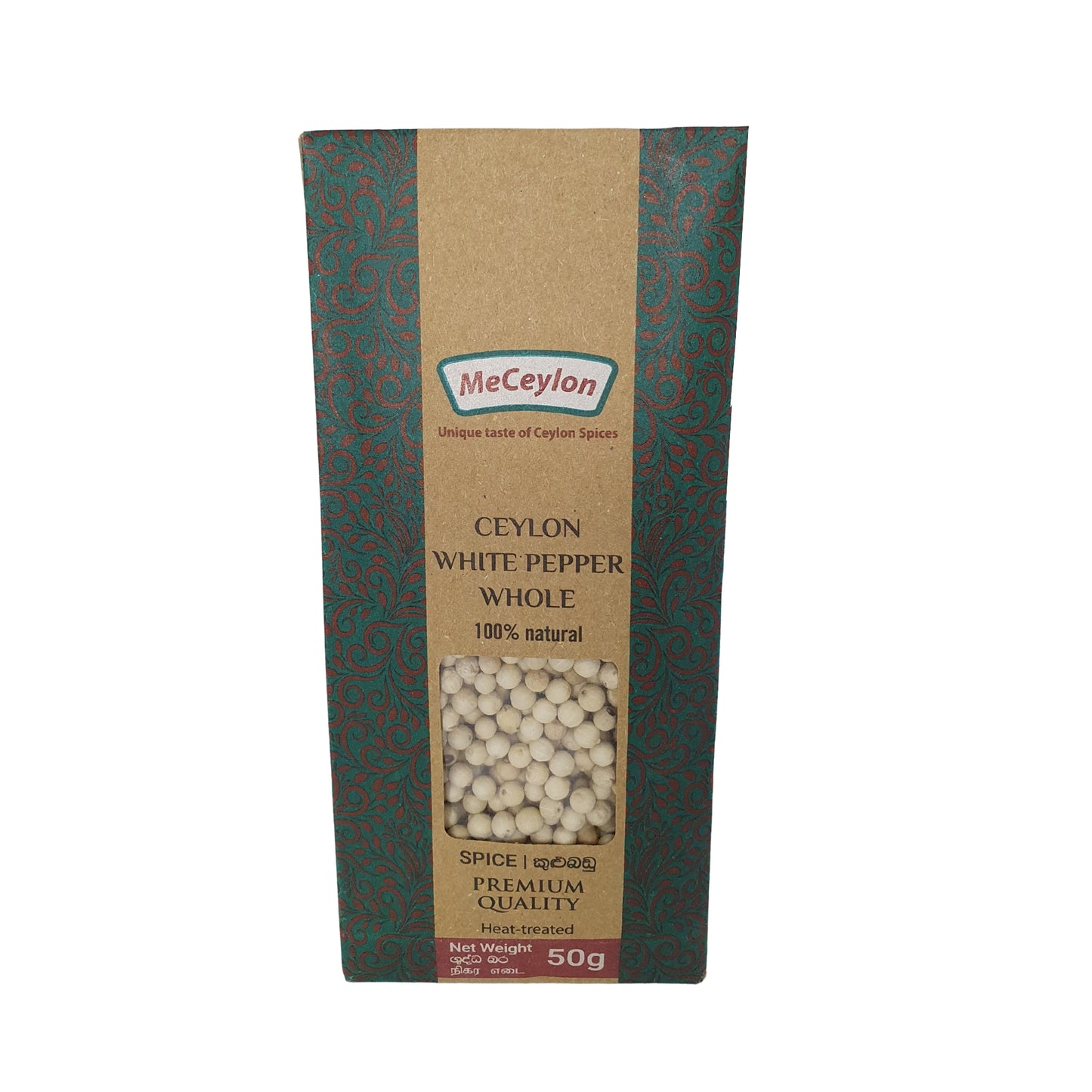 Me Ceylon Ceylon White Pepper Whole (50g)