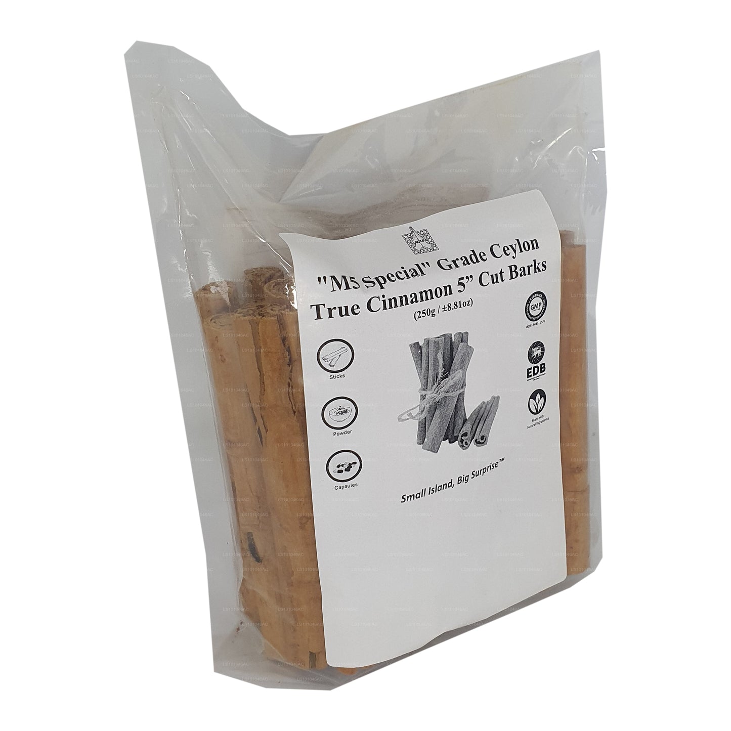 Lakpura "M5 Special" Grade Ceylon True Cinnamon Barks 5" Cut Pack
