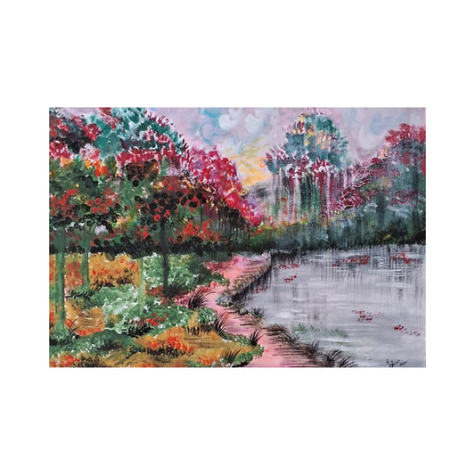 ලක්පුර® වනාන්තරයේ ගිම්හානය බිත්ති සැරසිල්ල