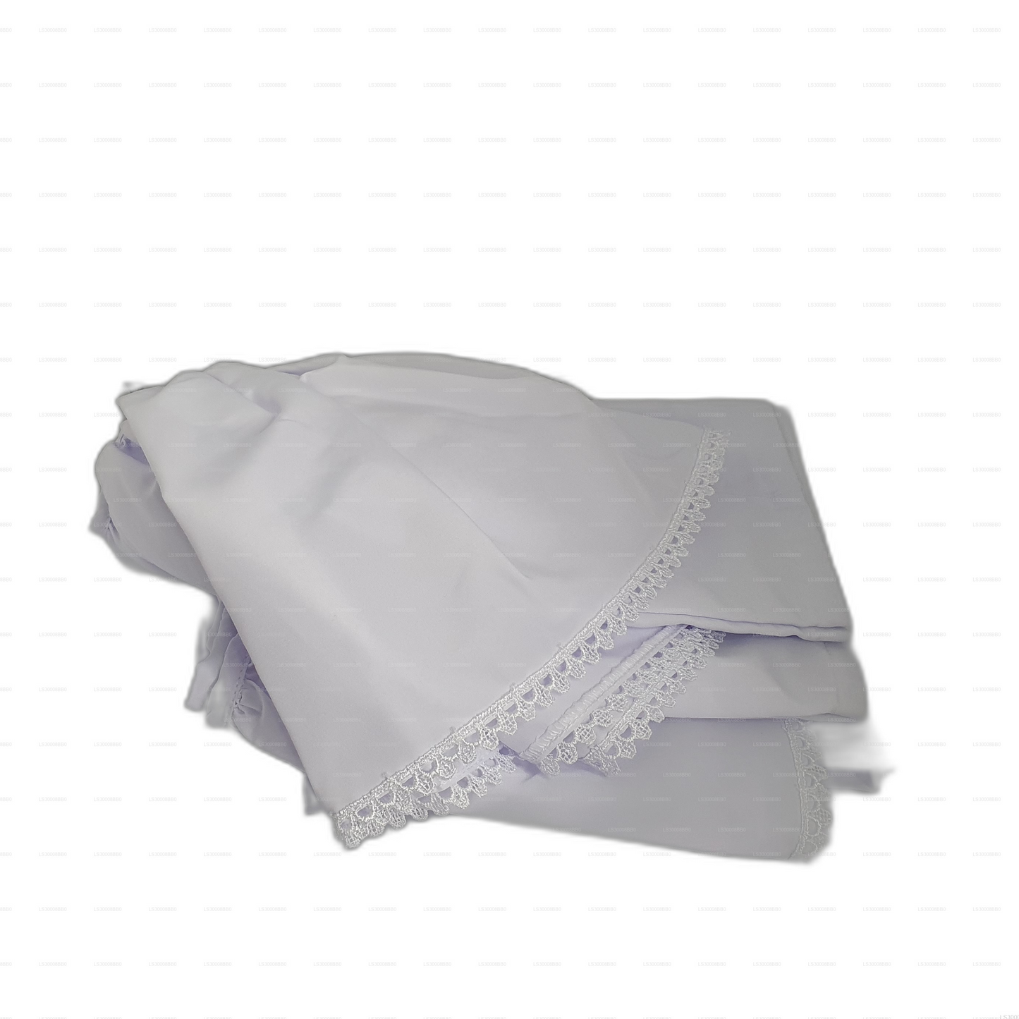 ලක්පුර® සුදු ළමා සාරිය (අර්ධ සාරිය)