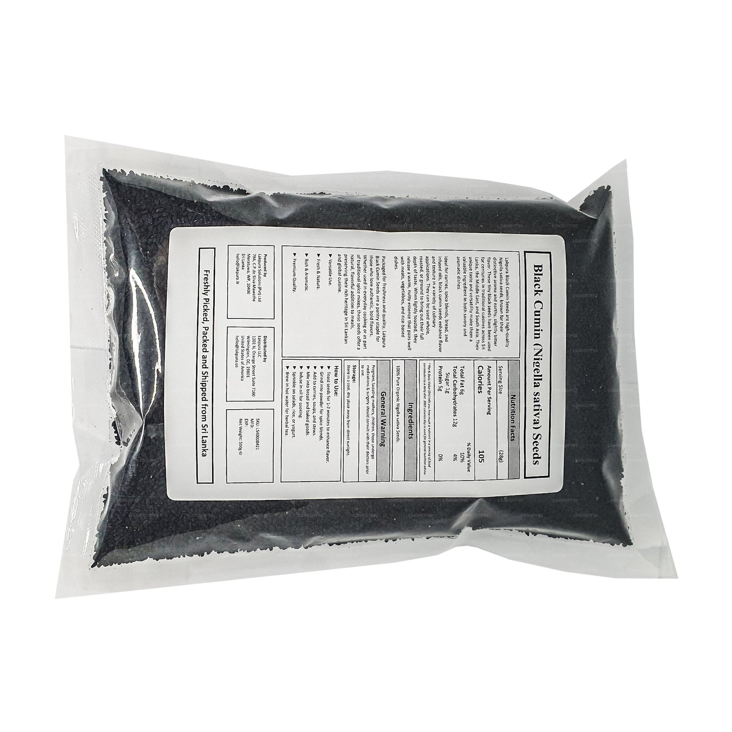 Lakpura Black Cumin Seeds (100g)