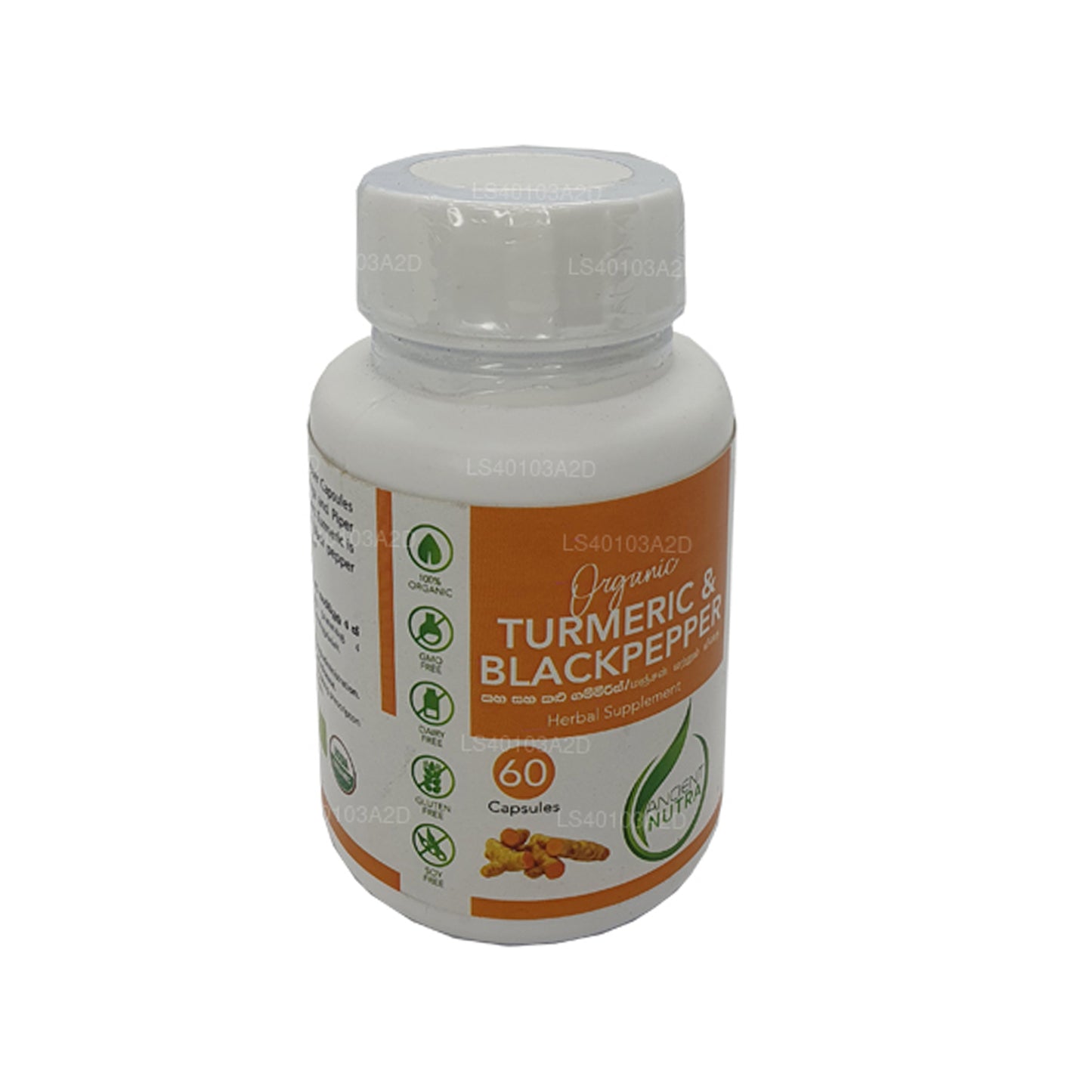 Ancient Nutra Turmeric & Black Pepper (60 Capsules)