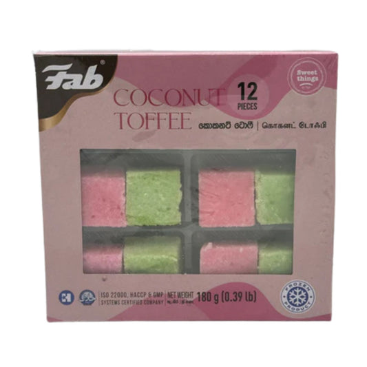 Fab Coconut Toffee (180g) 12 Pcs