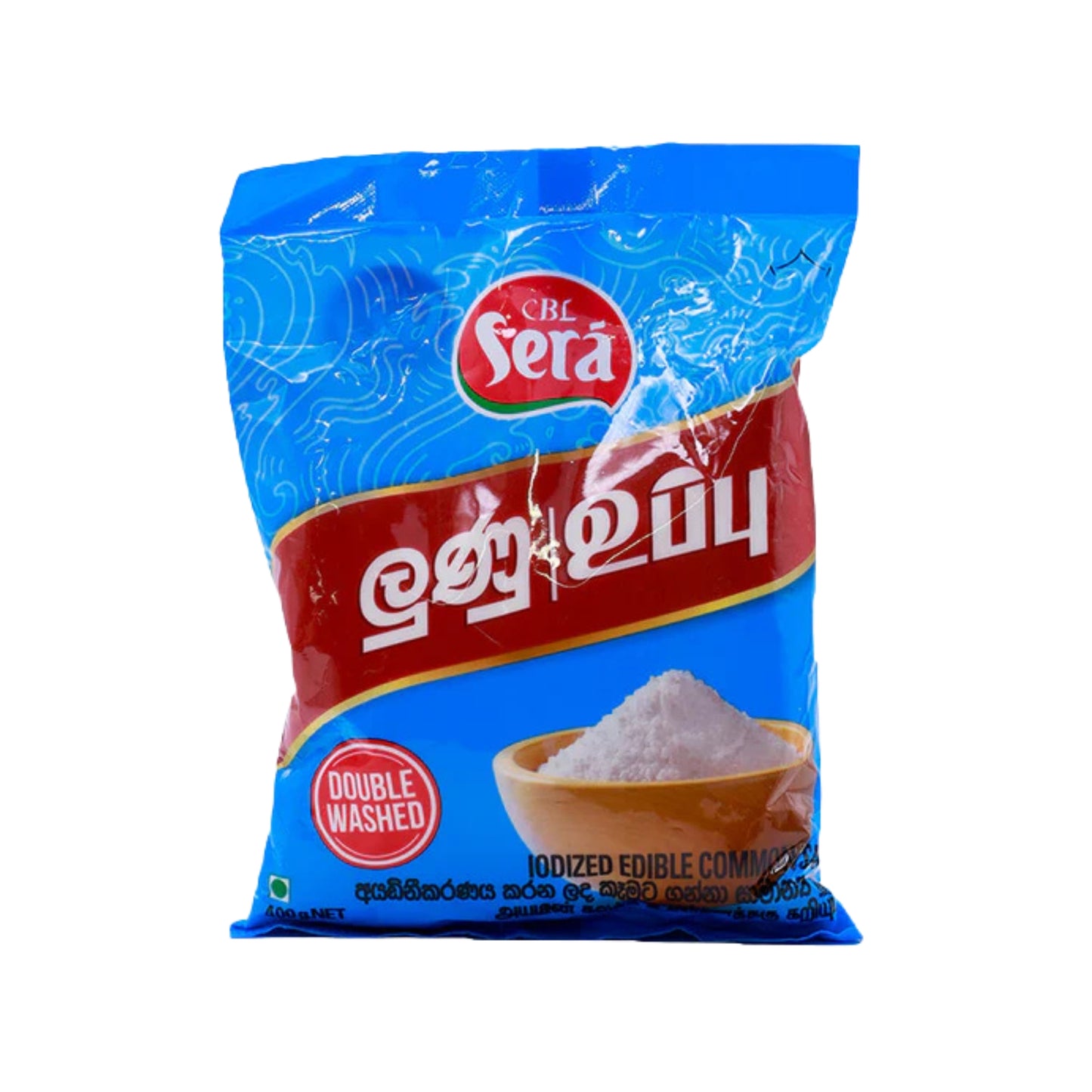 සේරා අයඩිනීකරණය කරන ලද කෑමට ගන්නා සාමාන්‍ය ලුණු