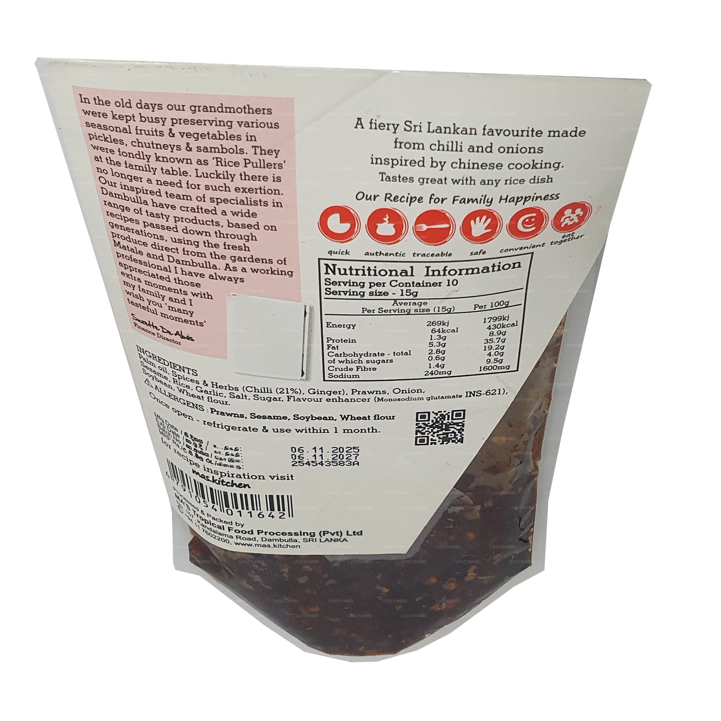 MA's Kitchen Chinese Chilli Paste (150g)