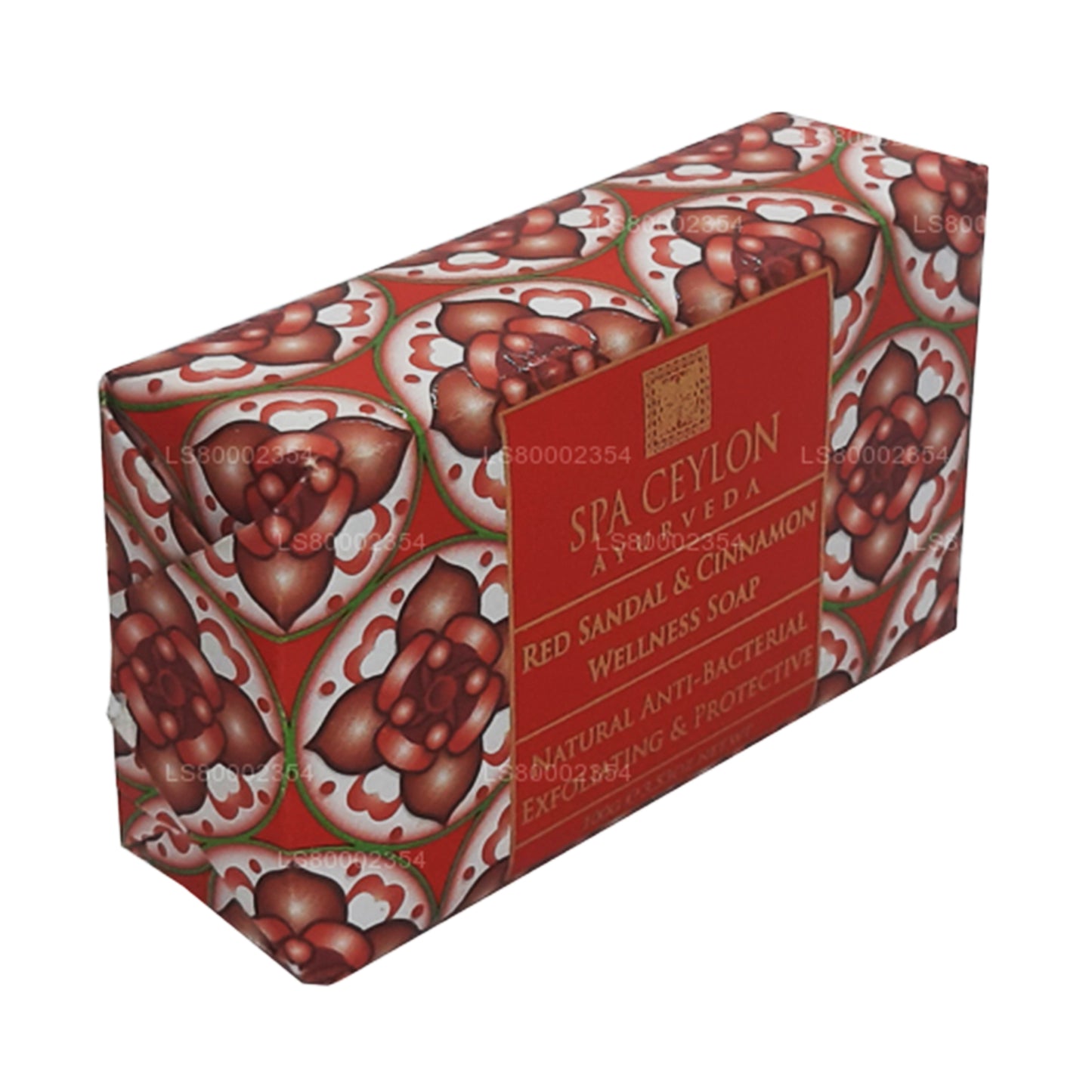 Spa Ceylon Red Sandal and Cinnamon Anti-bacterial Exfoliating Wellness Soap (100g)