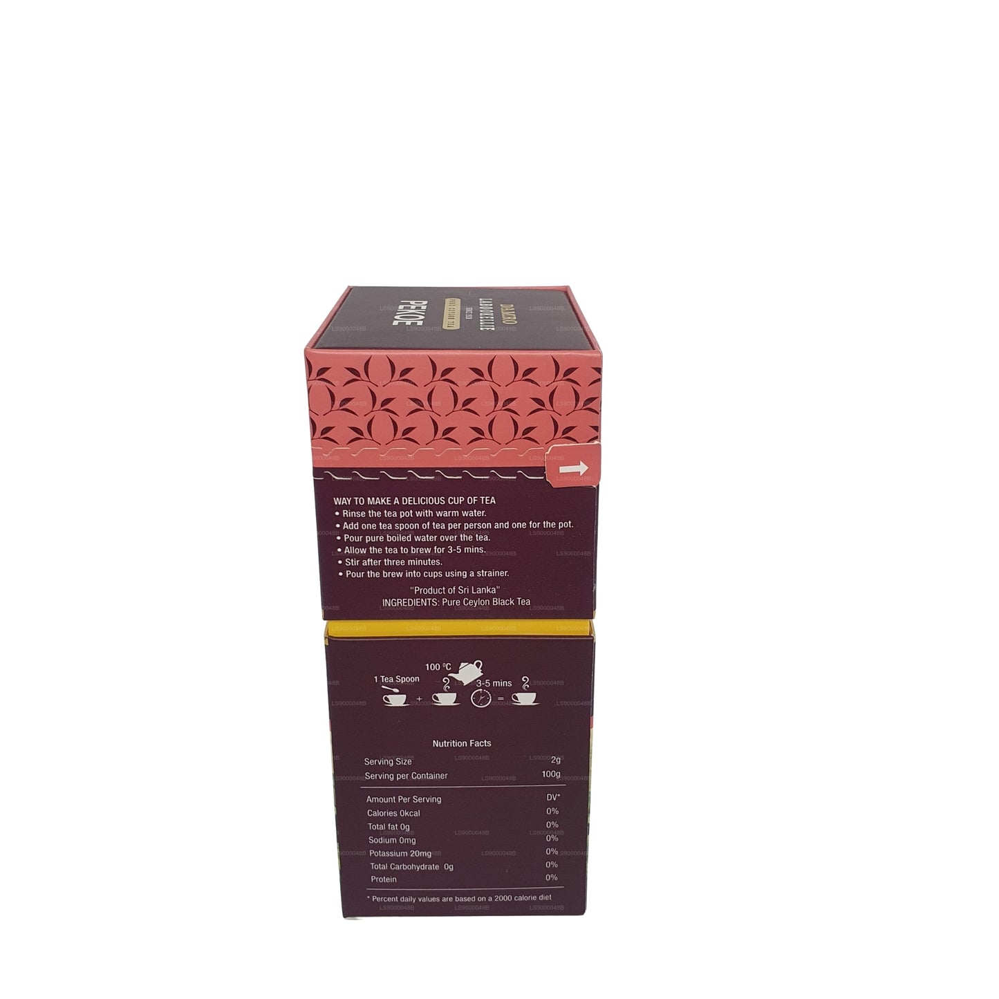 DG Labookellie PEKOE Full Leaf Curly Black Tea (100g)