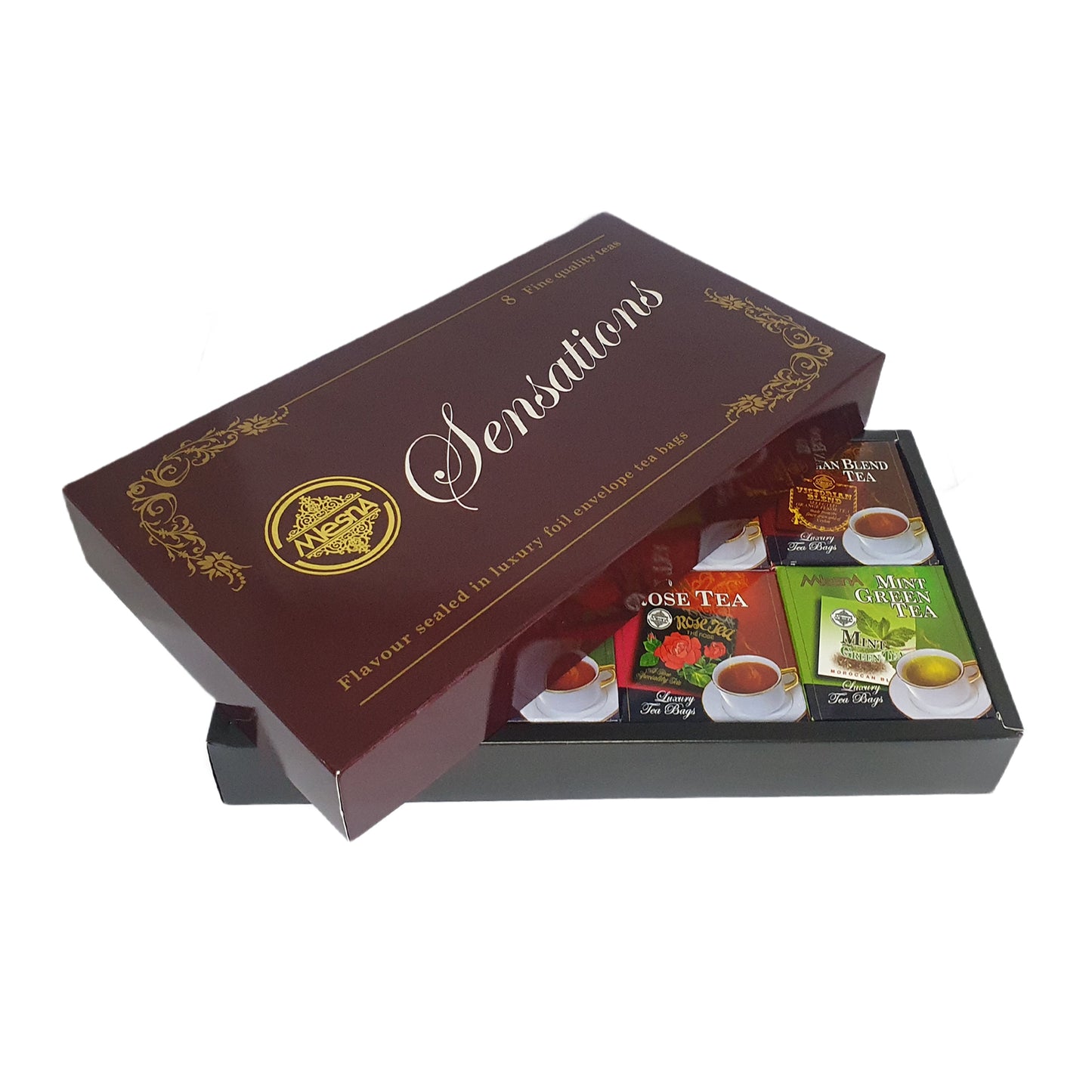 Mlesna Sensations 8 Flavour Assorted Luxury Foil Tea Bags (160g) 80 Tea Bags