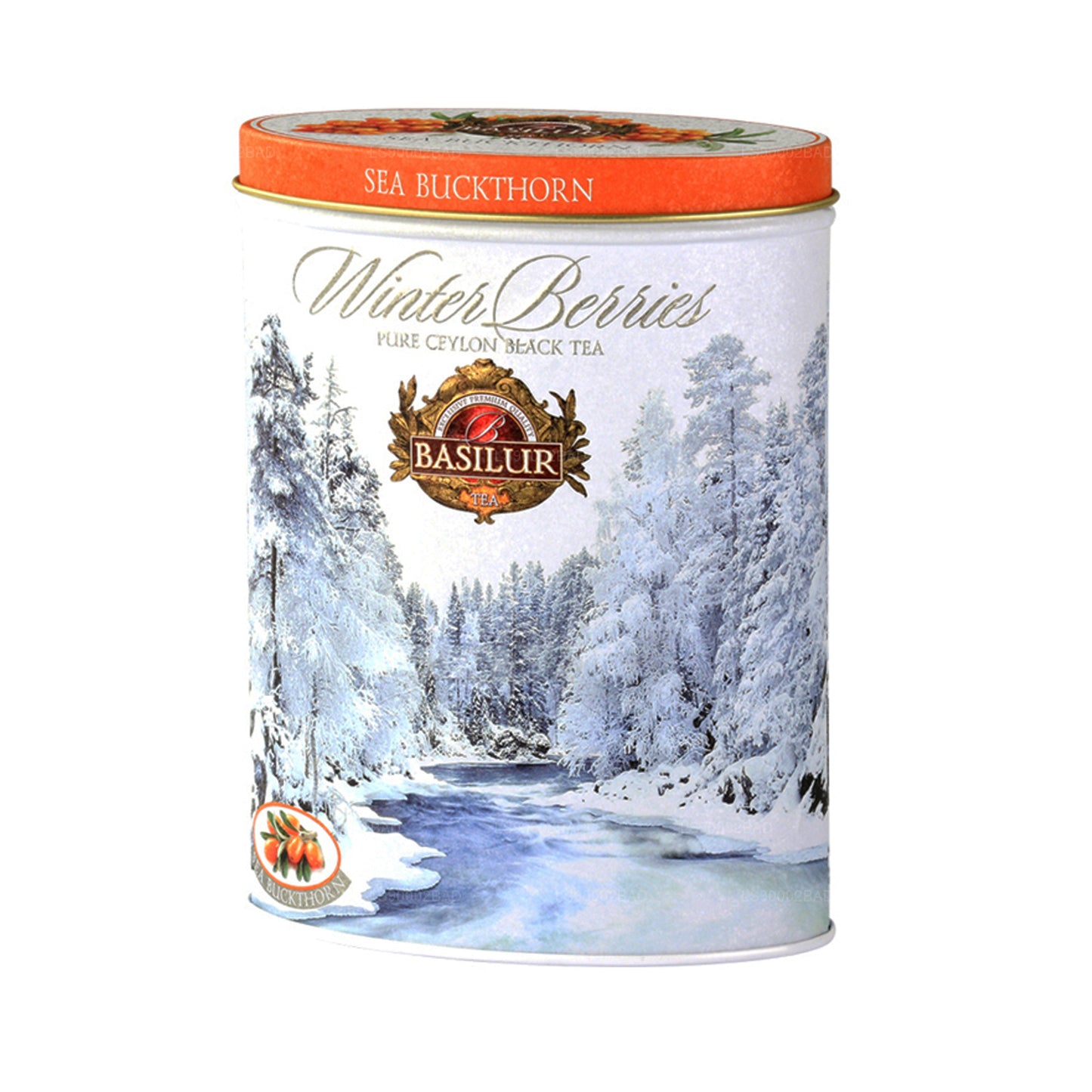 Basilur Winter Berries "Sea Buckthorn" (100g) Tin
