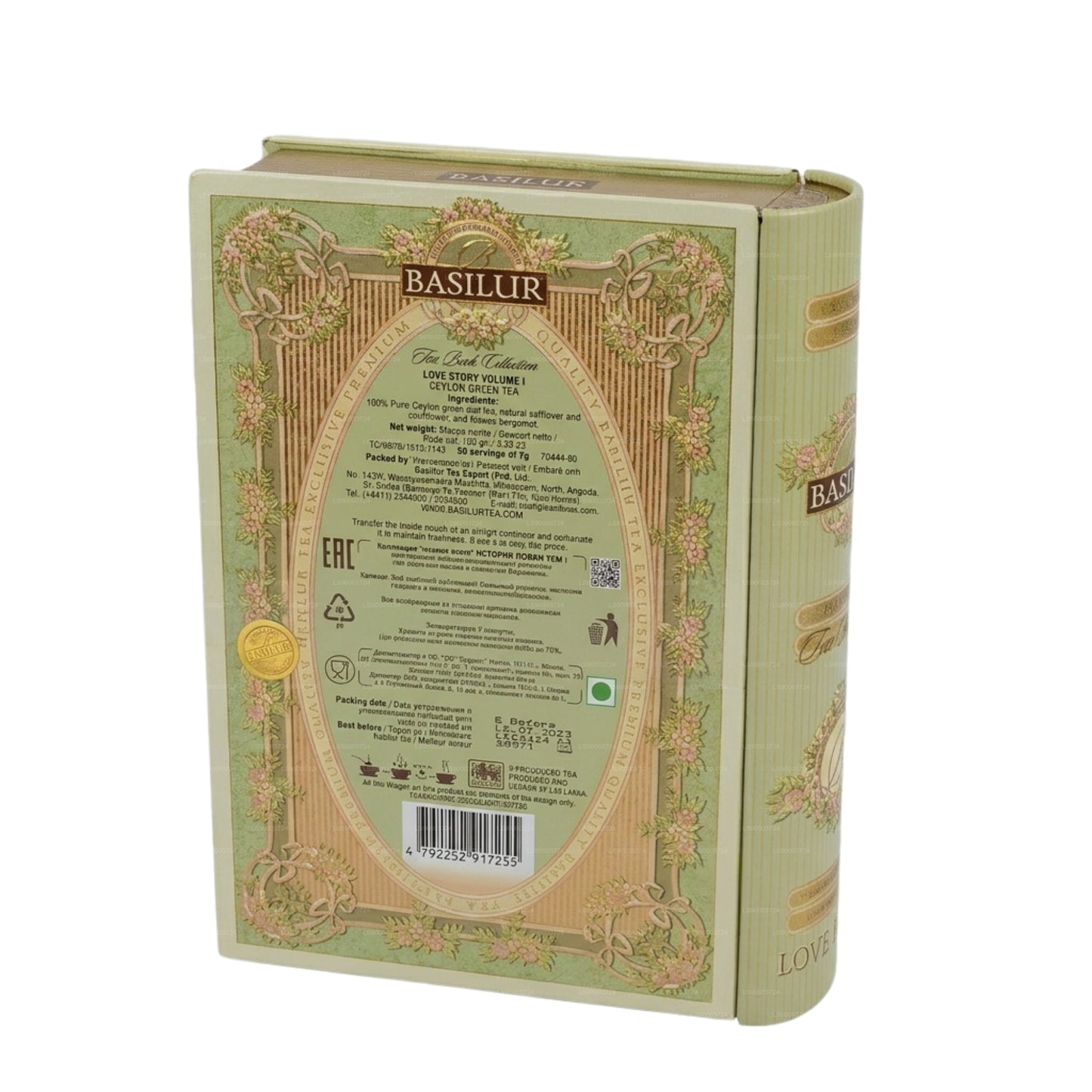 Basilur Tea Book "Love Story - Volume I" (100g) Caddy