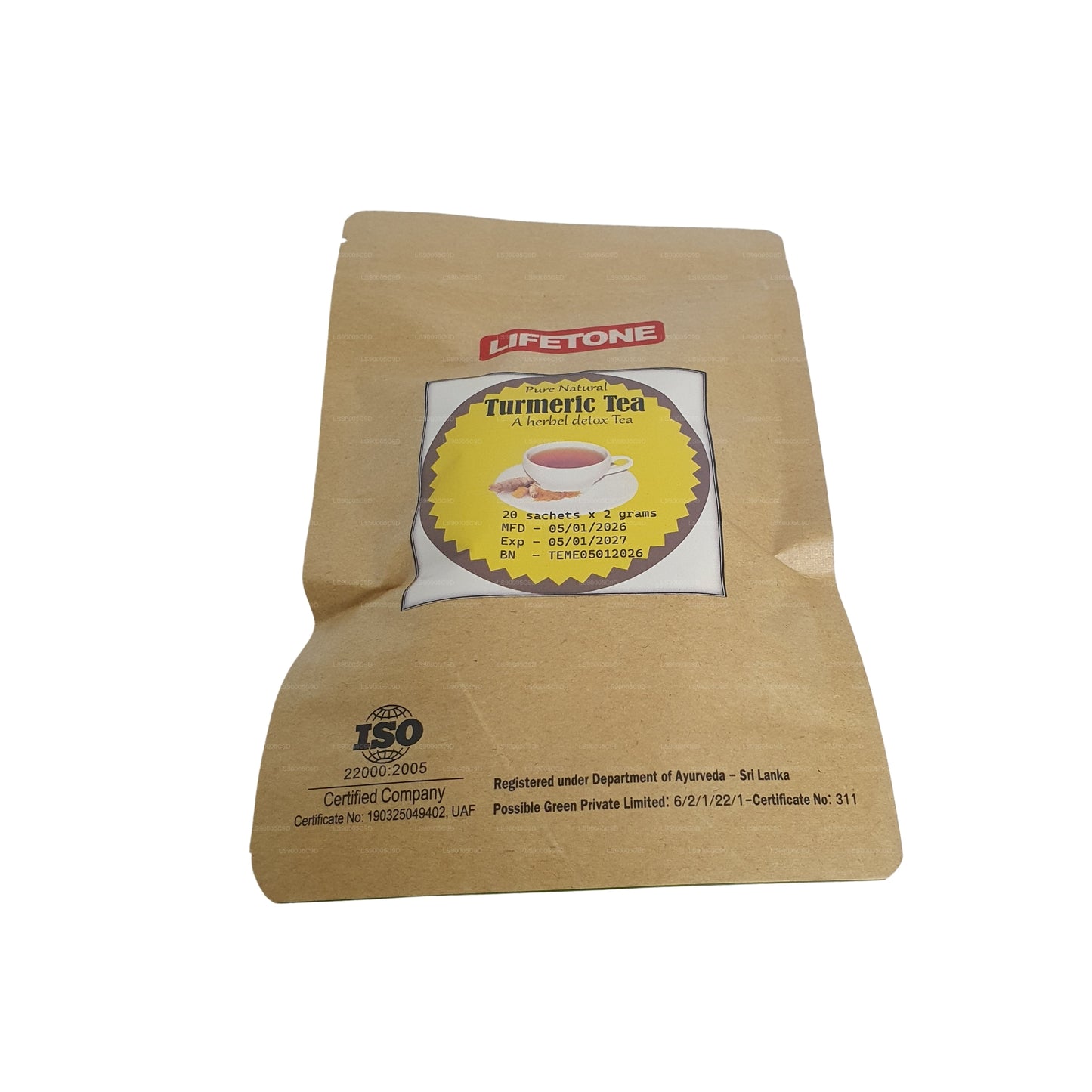 Lifetone Turmeric Tea (40g) 20 Tea Bags