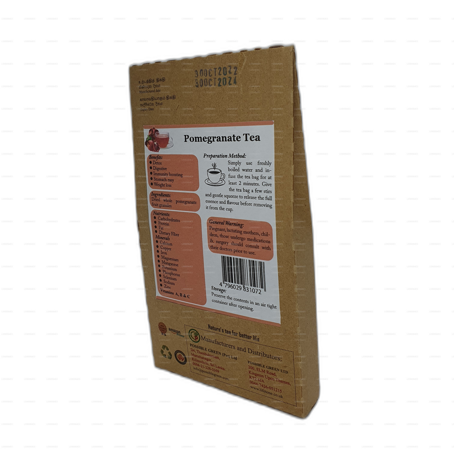 Lifetone Pomegranate Tea (30g)