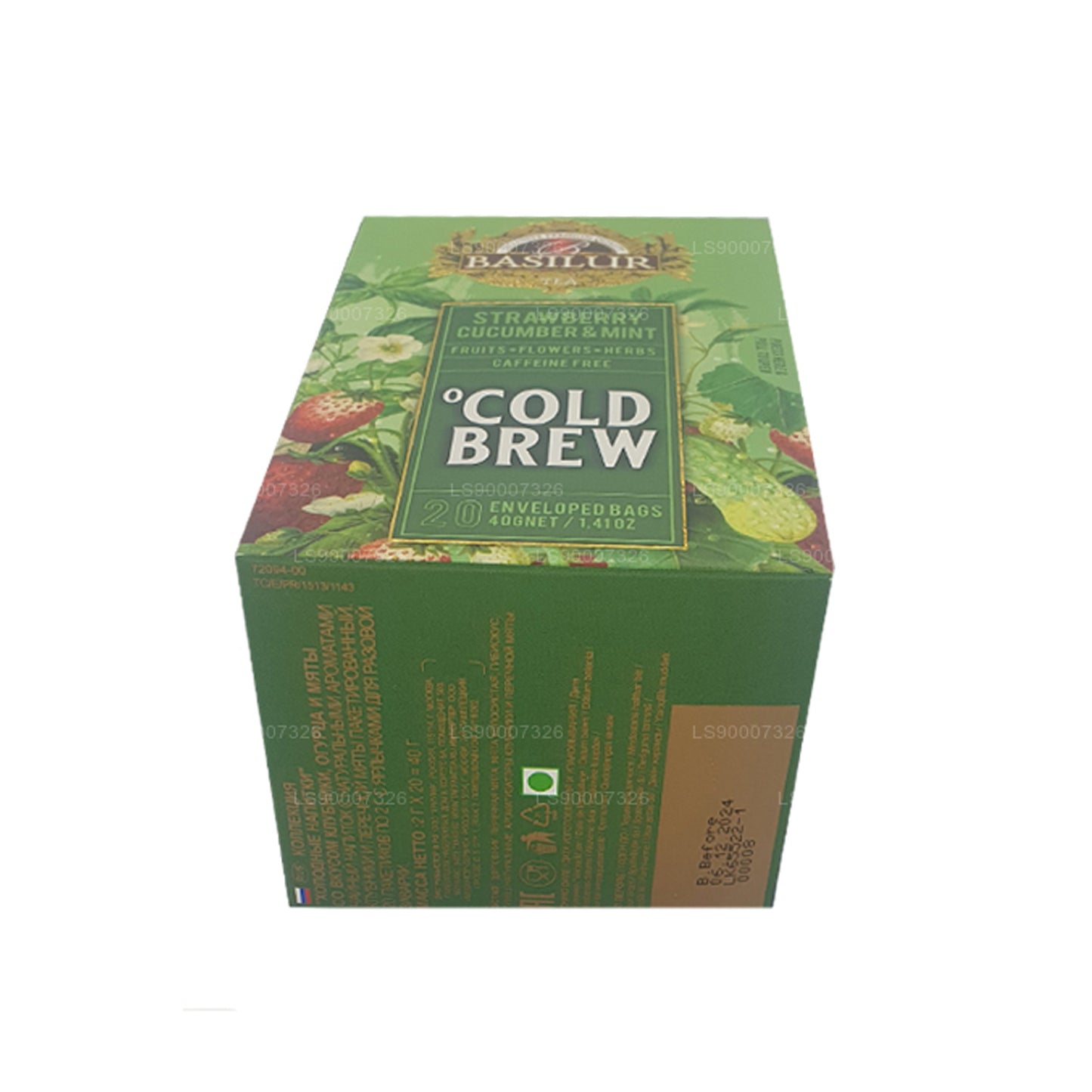 Basilur Cold Brew "Strawberry Cucumber and Mint" (40g) Box