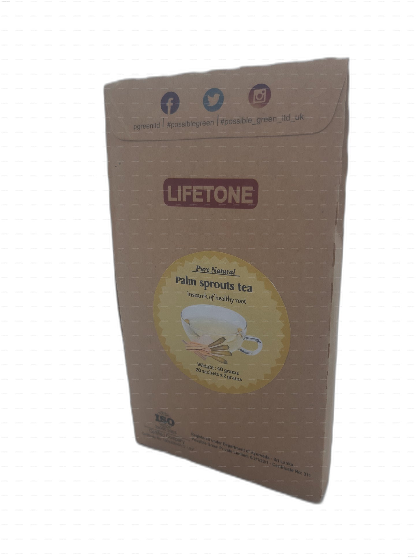 Lifetone Palm Sprouts Tea (40g) 20 Tea Bags