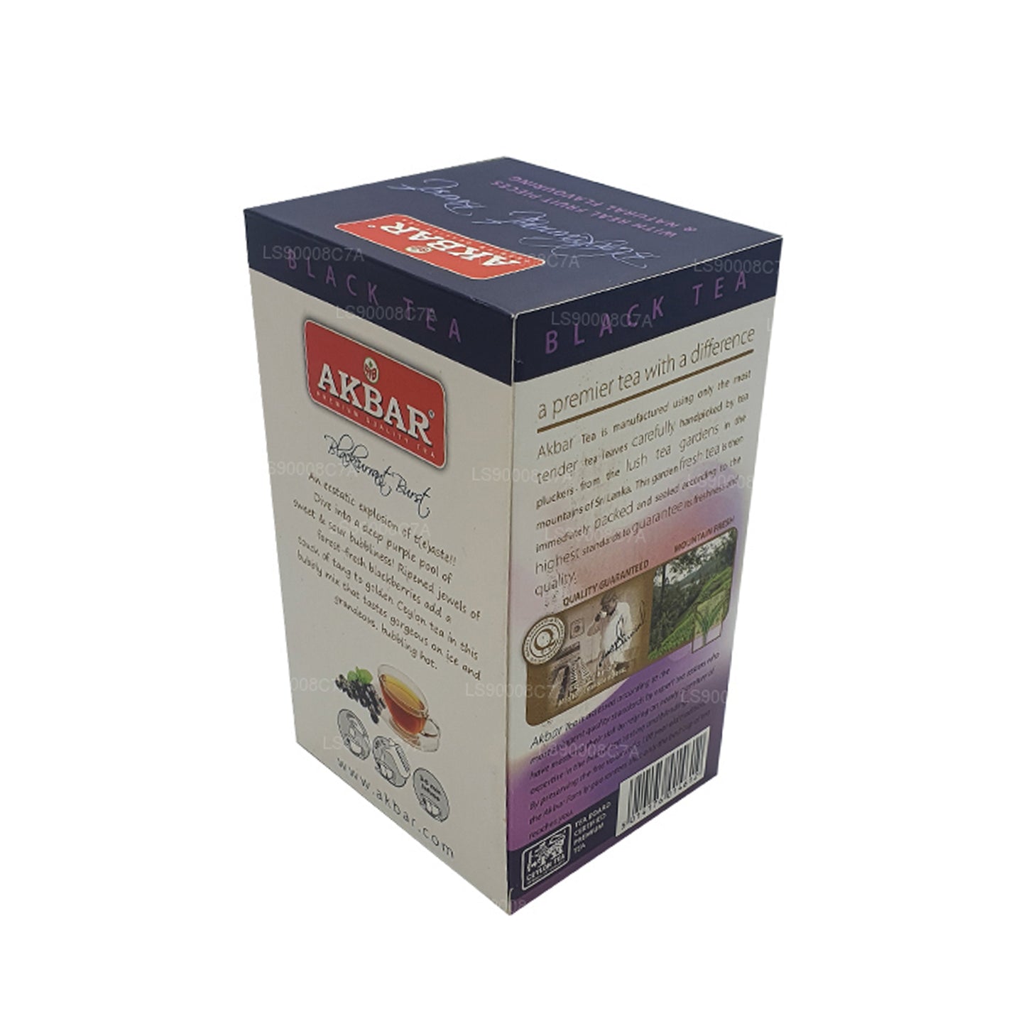 Akbar Blackcurrant Burst (40g)   20 Foil Tea Bags