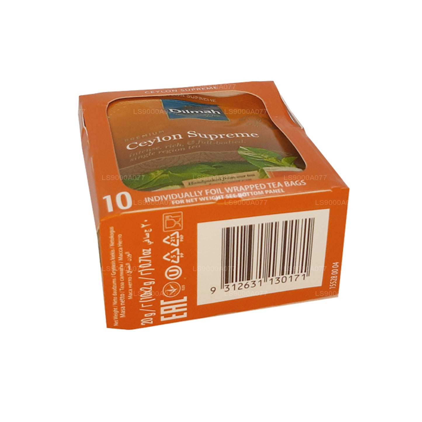Dilmah Ceylon Supreme 10 Tea Bags (20g)