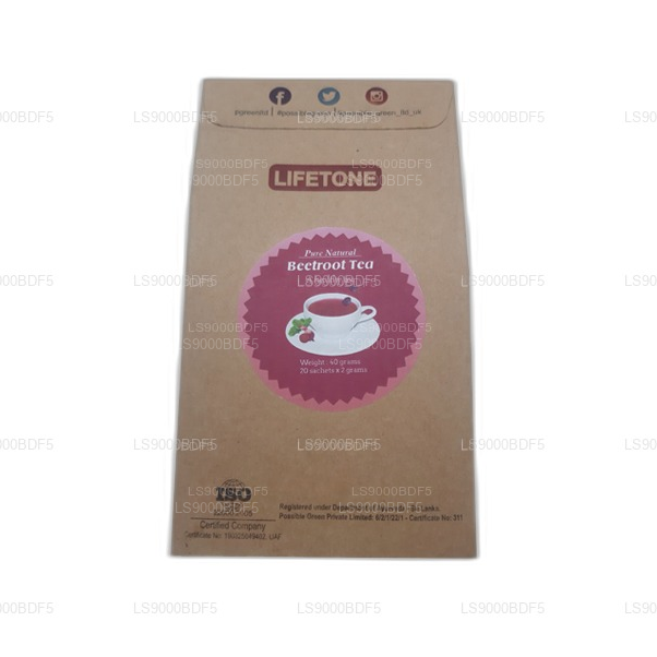 Lifetone Beetroot Tea (40g) 20 Tea Bags