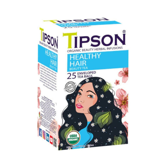 Tipson Organic Beauty Healthy Hair Tea (37.5g) 25 Tea Bags
