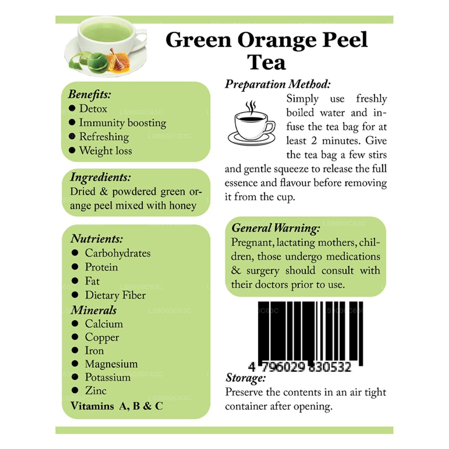 Lifetone Orange Peel Tea (40g) 20 Tea Bags