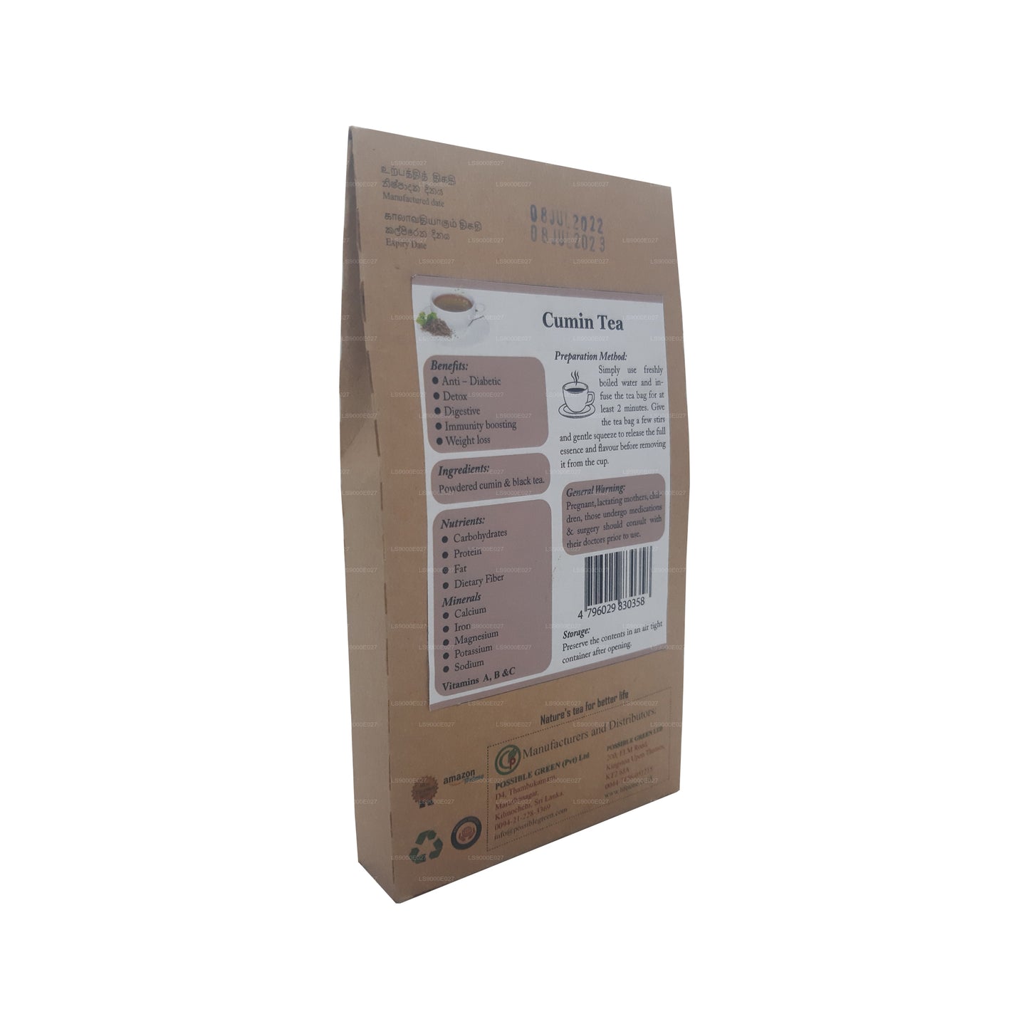 Lifetone Cumin Tea (40g) 20 Tea Bags