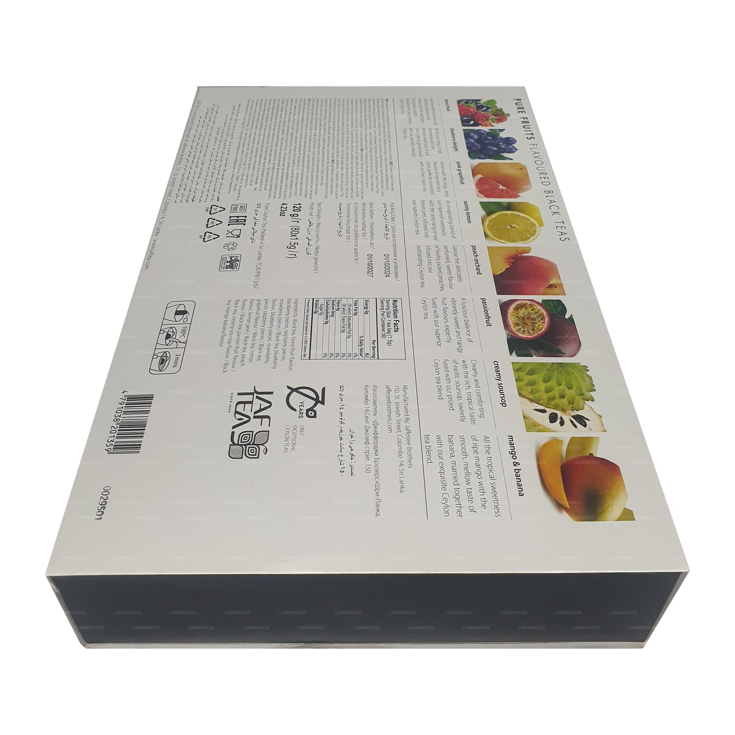 Jaf Tea Pure Fruits Collection Foil Envelop Tea Bags (120g)