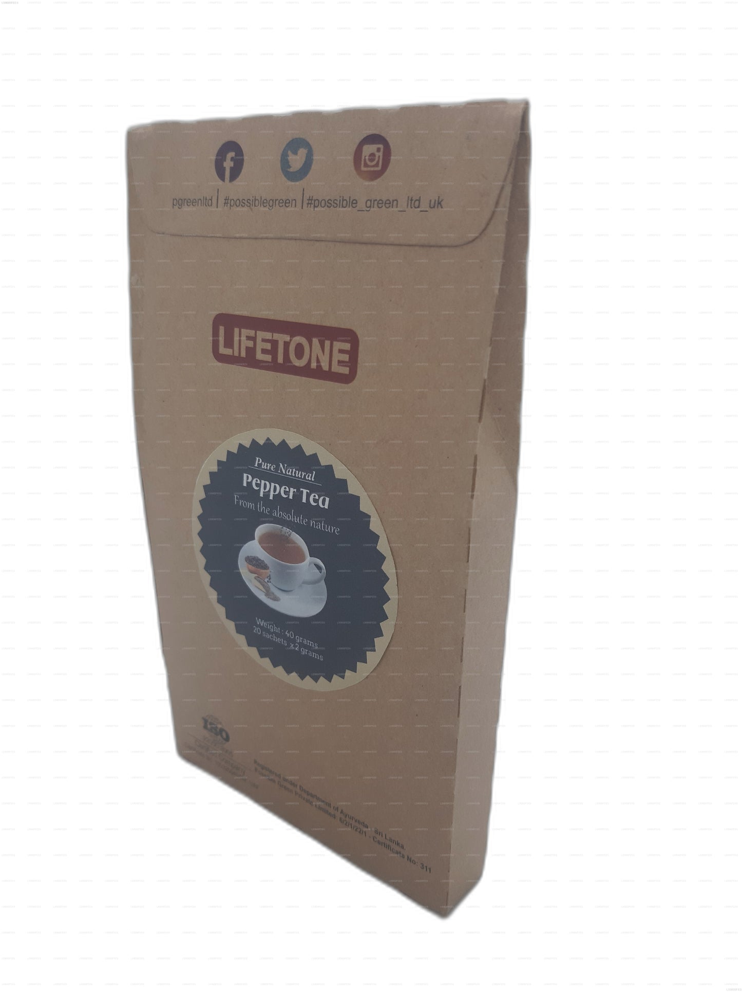 Lifetone Pepper Tea (40g) 20 Tea Bags
