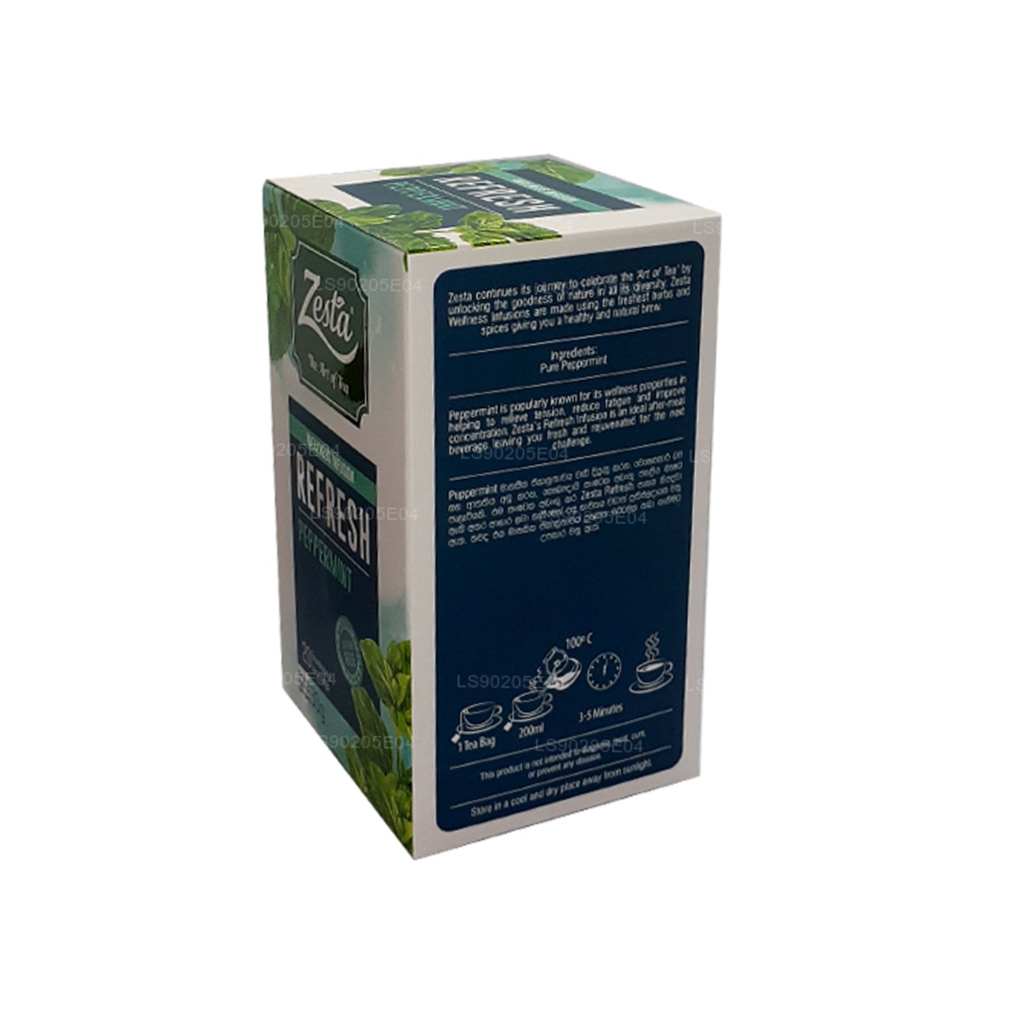 Zesta Refresh Peppermint (30g) 20 Envelope Tea Bags