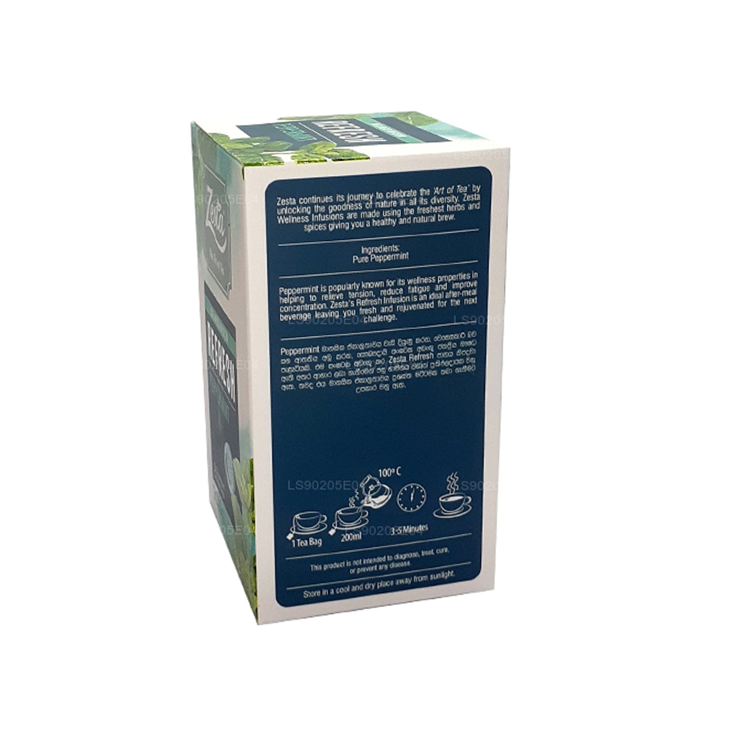 Zesta Refresh Peppermint (30g) 20 Envelope Tea Bags