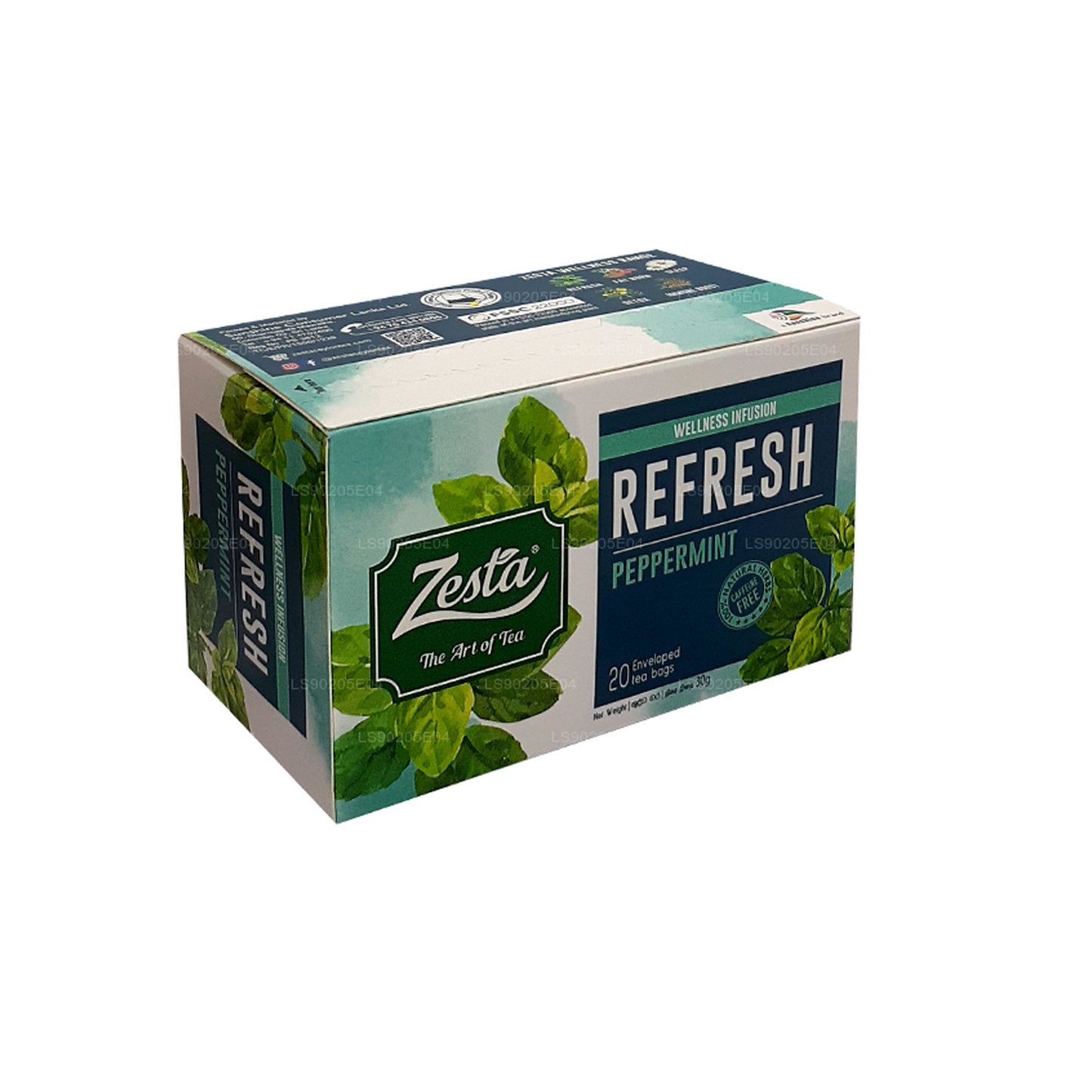 Zesta Refresh Peppermint (30g) 20 Envelope Tea Bags