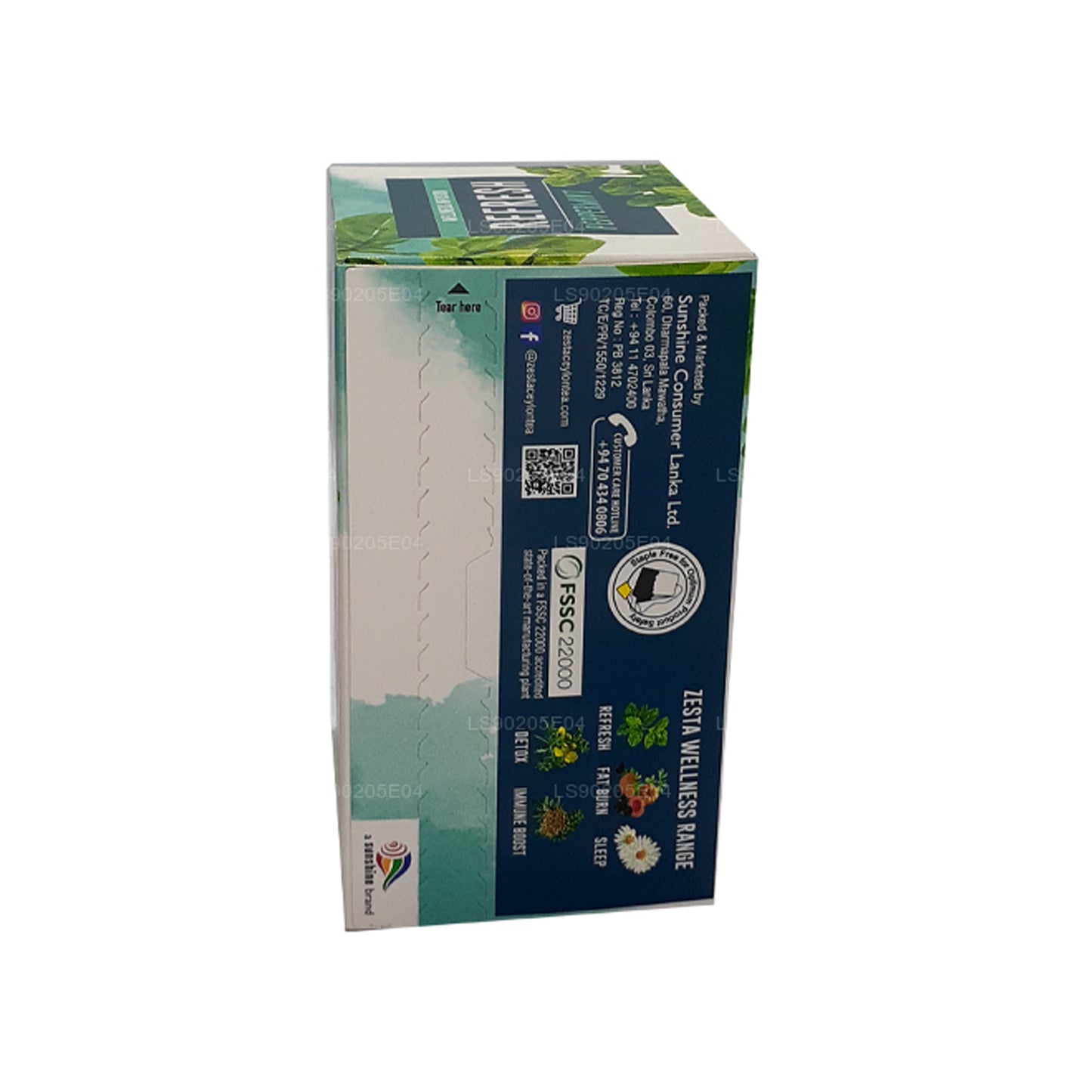 Zesta Refresh Peppermint (30g) 20 Envelope Tea Bags